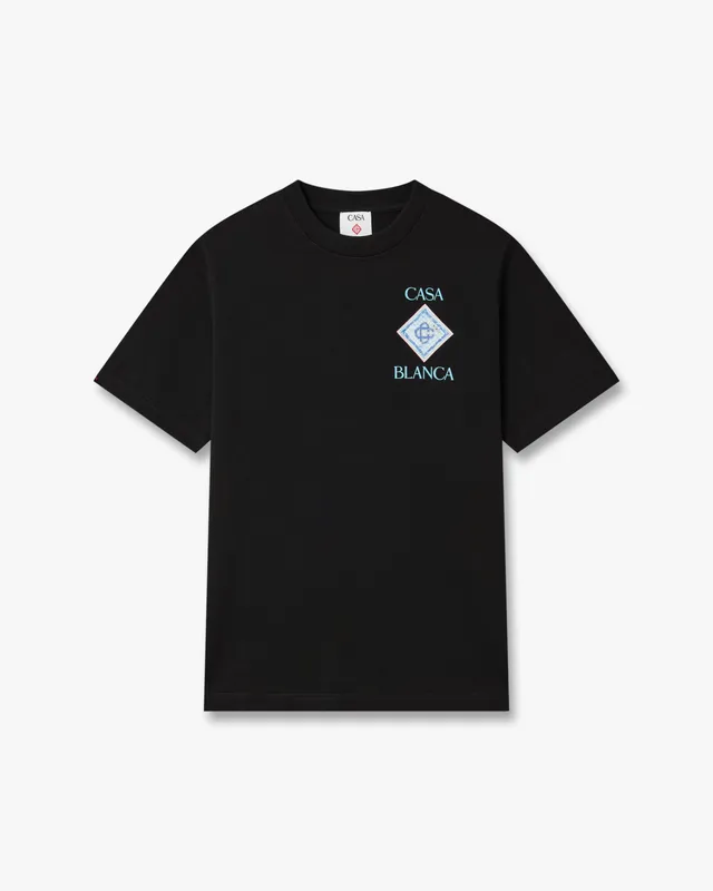 Casablanca Pool t-shirt cotone nera