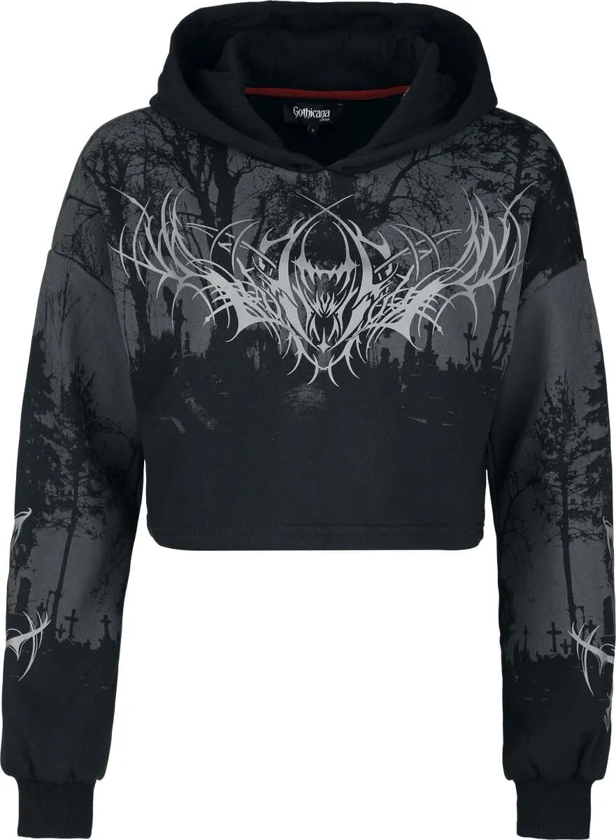 Gothicana by EMP Eternal Allure Felpa Donna Nero L Cappuccio