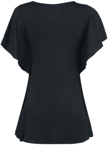 Gothicana by EMP T-Shirt Nera Pipistrello Top M Gotica
