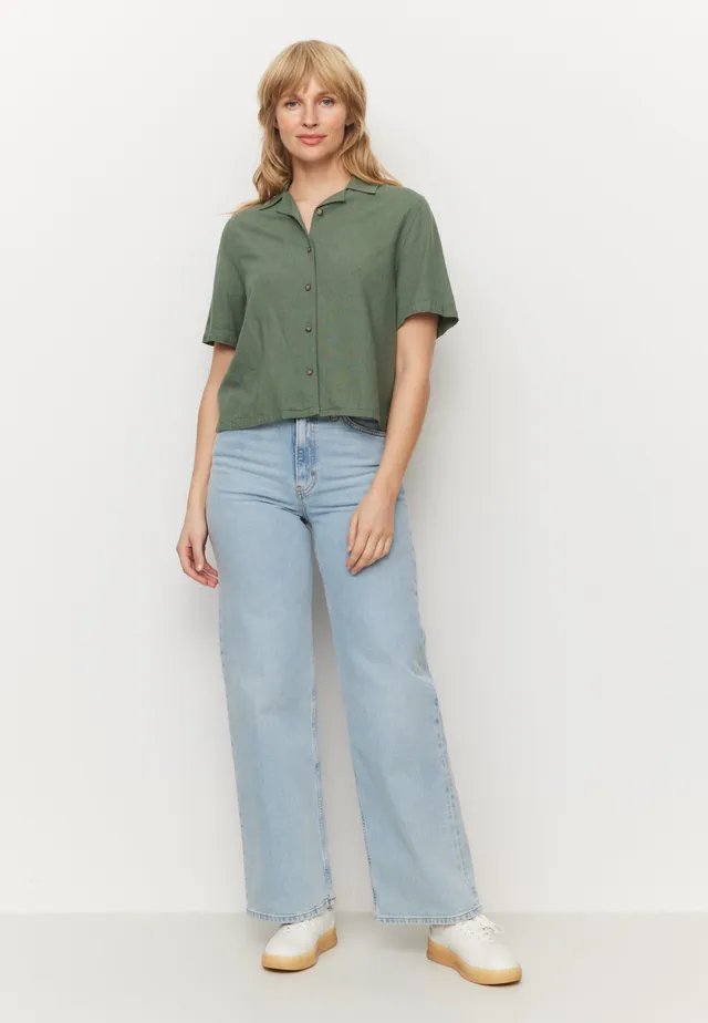 Recolution Camellia blusa cachi lino