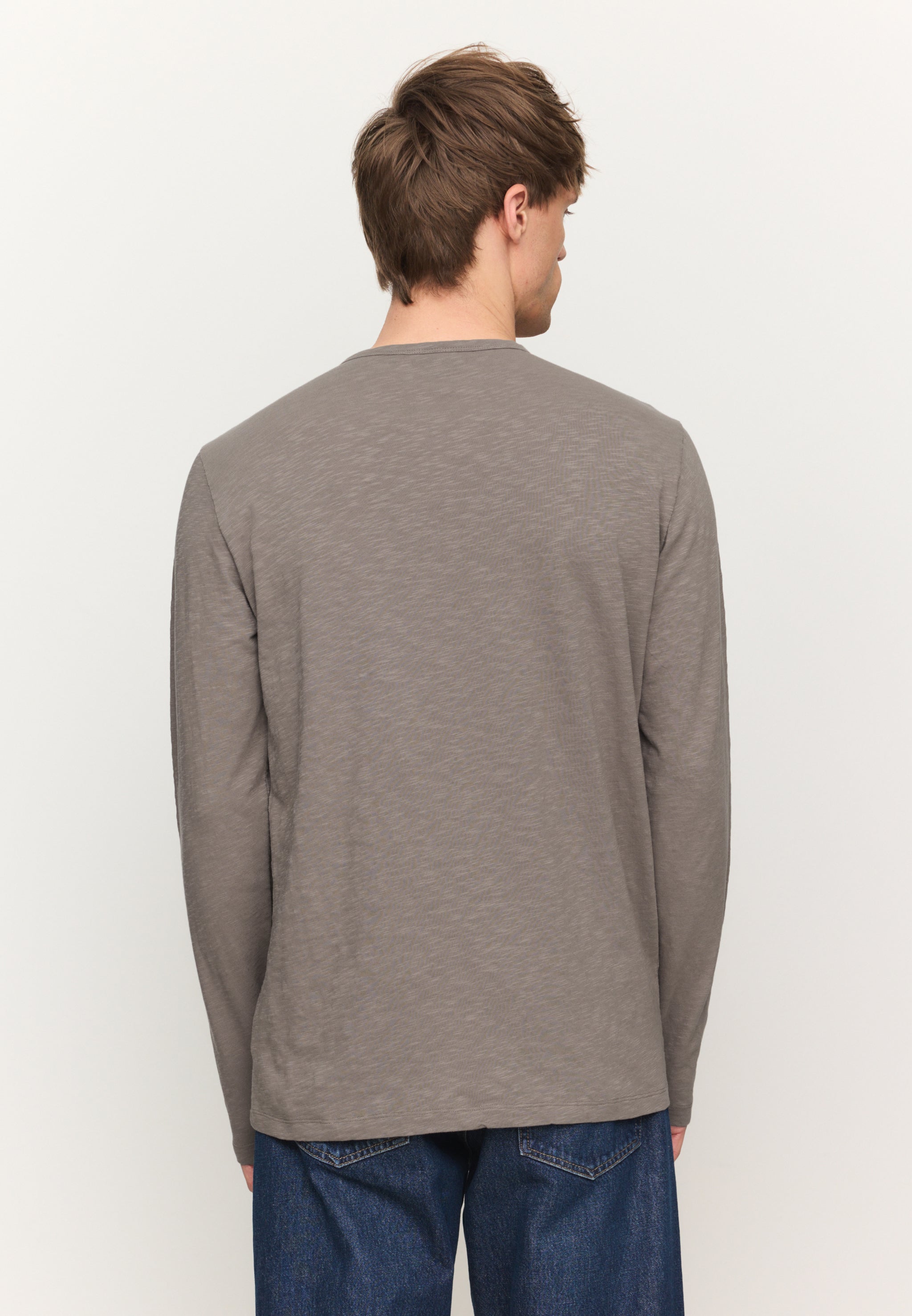 Recolution MACA maglia maniche lunghe marrone vintage cotone bio