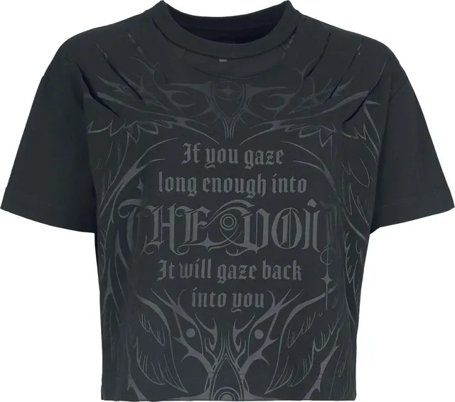 Gothicana The Void t-shirt nera donna rock gotica