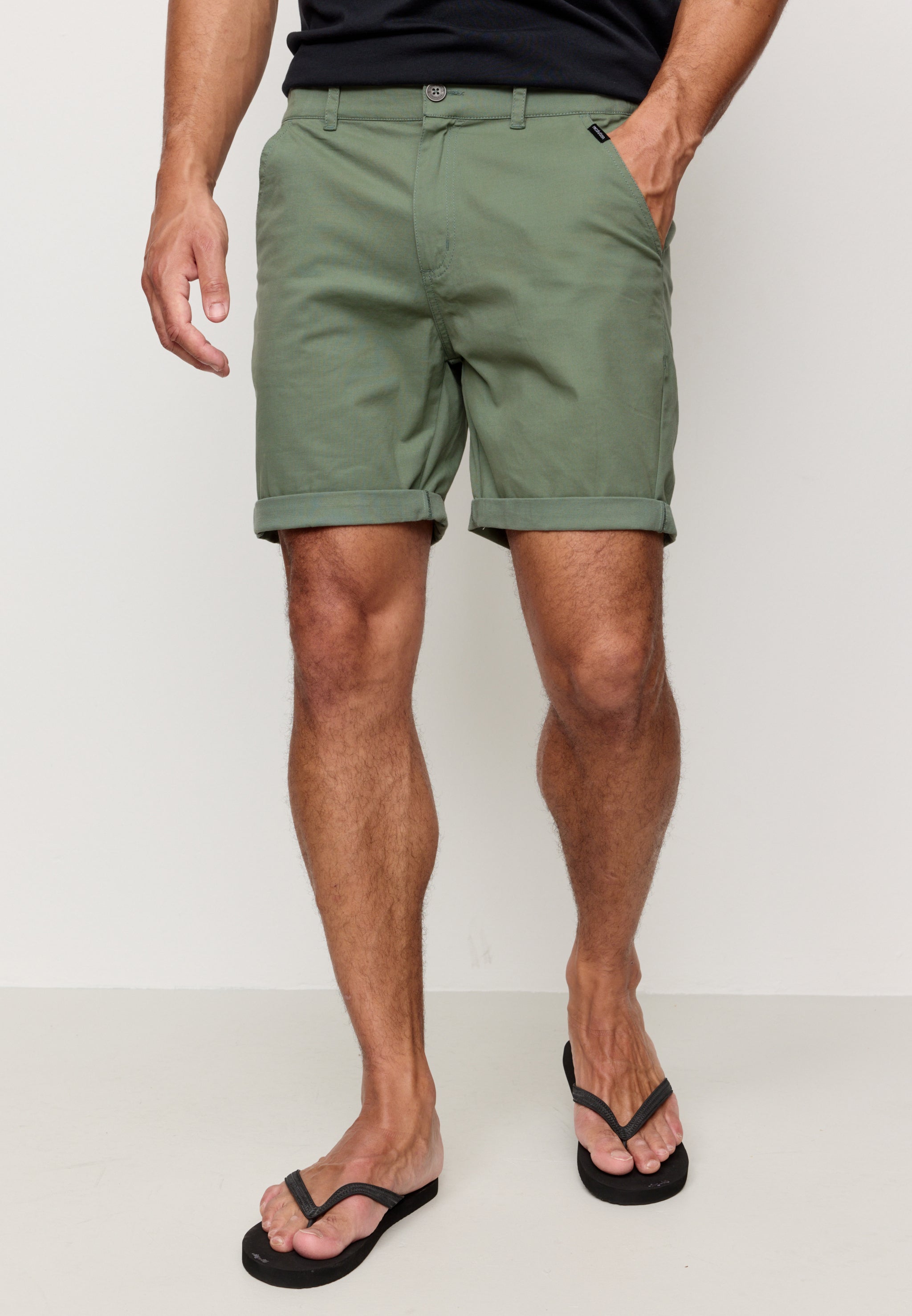 Recolution Majoram pantaloncini khaki cotone bio