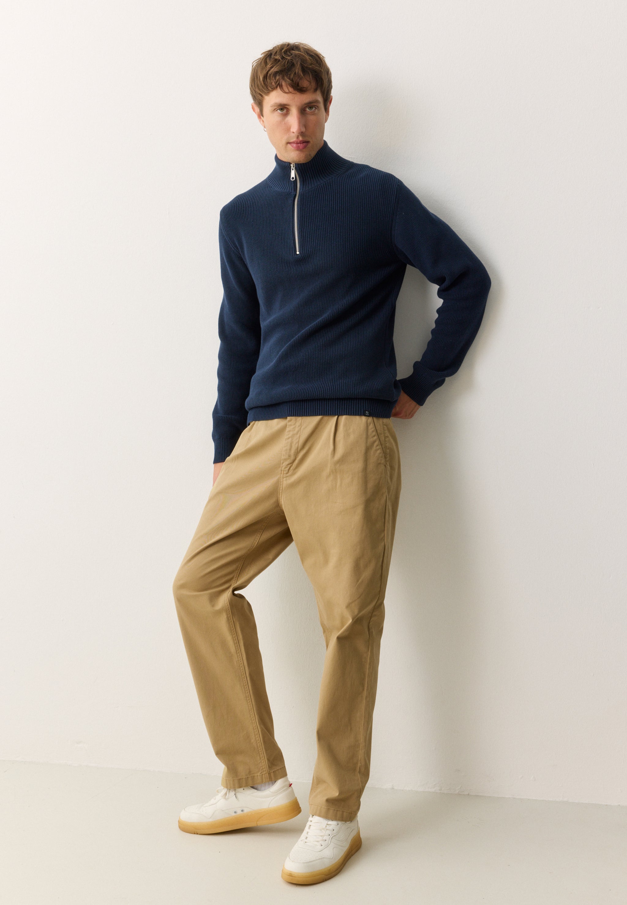 Recolution Oak chino marrone cotone bio elasticizzato