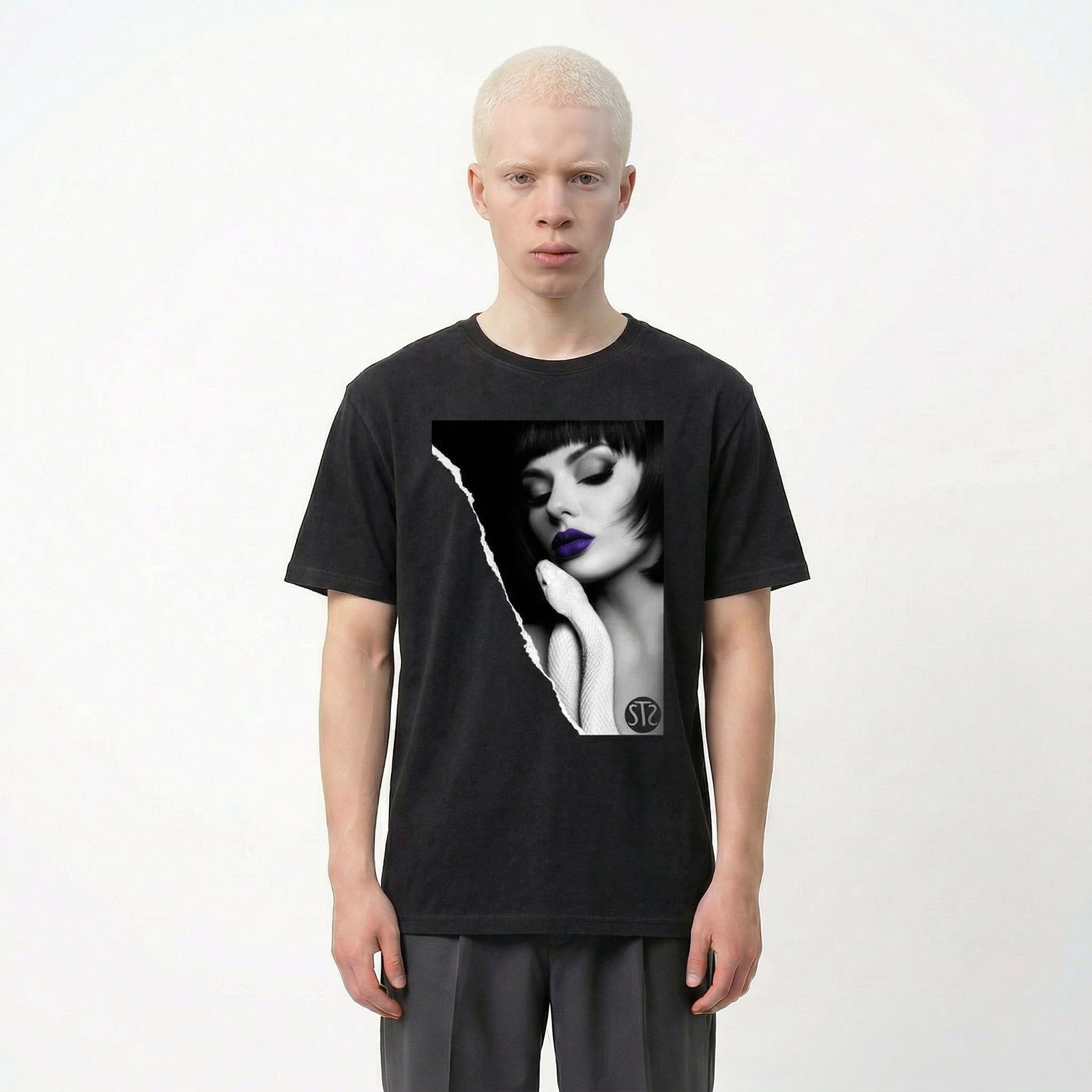 Seetees Snake T-shirt uomo cotone grafica