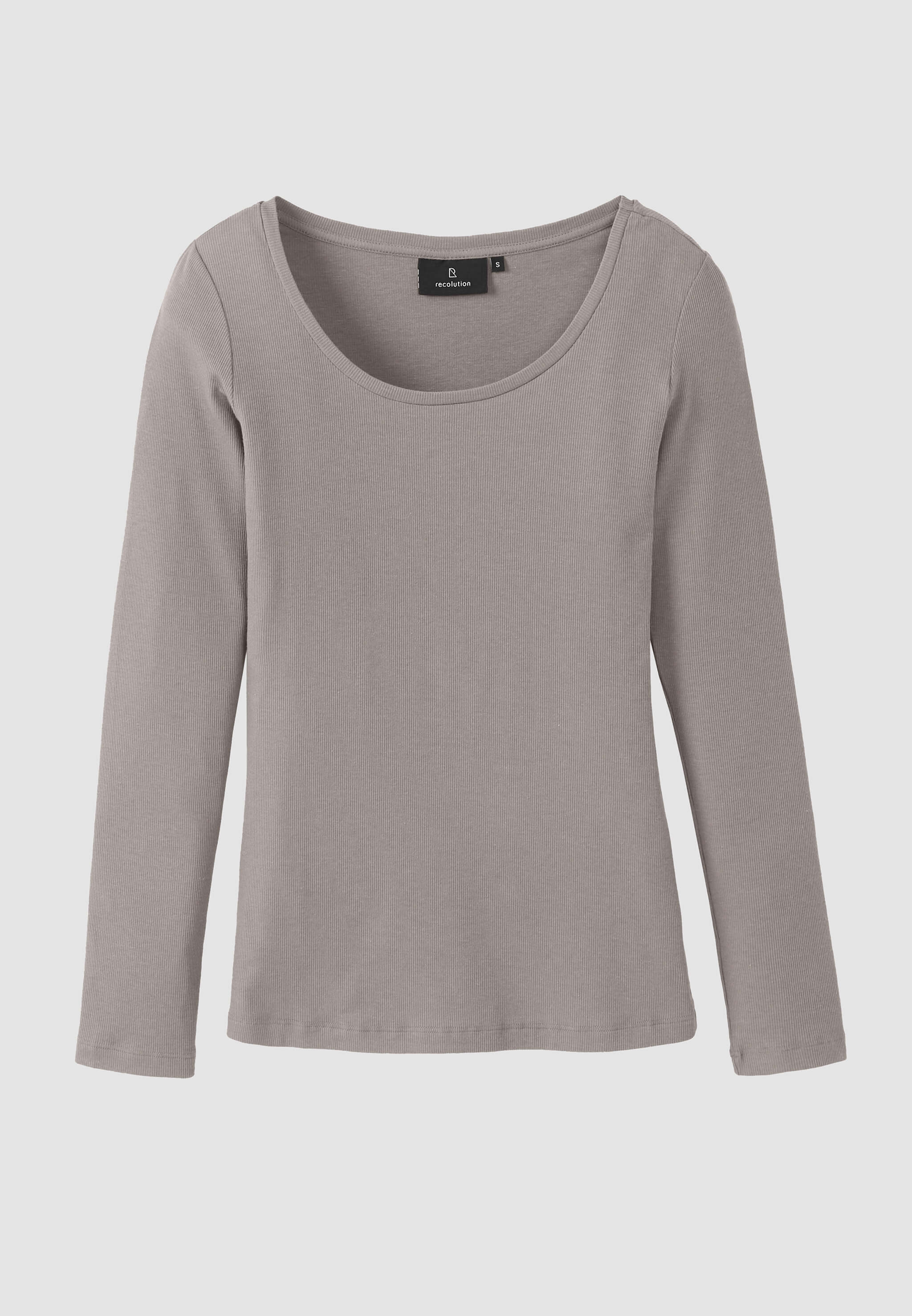 Recolution Senna maglia manica lunga greige cotone bio