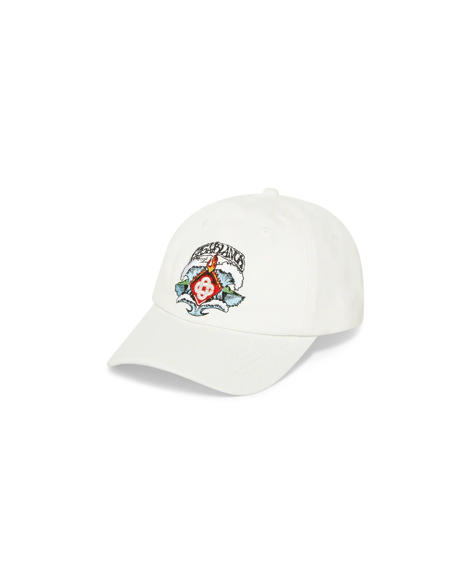 Casablanca Cappellino Waves Bambino Bianco Cotone