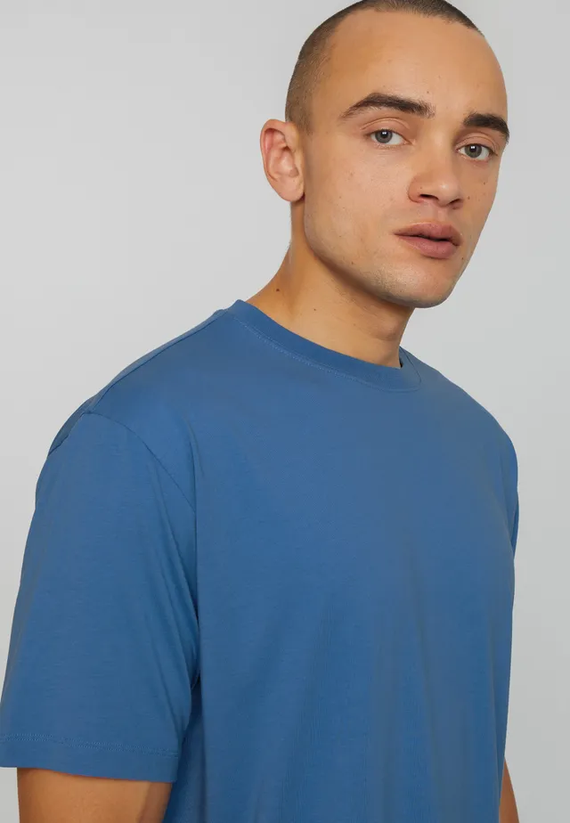 Recolution Aposeris t-shirt blu elettrico cotone bio