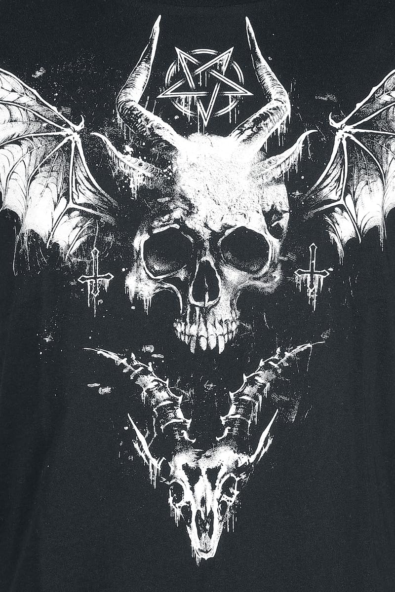 Gothicana by EMP canottiera uomo nera teschio