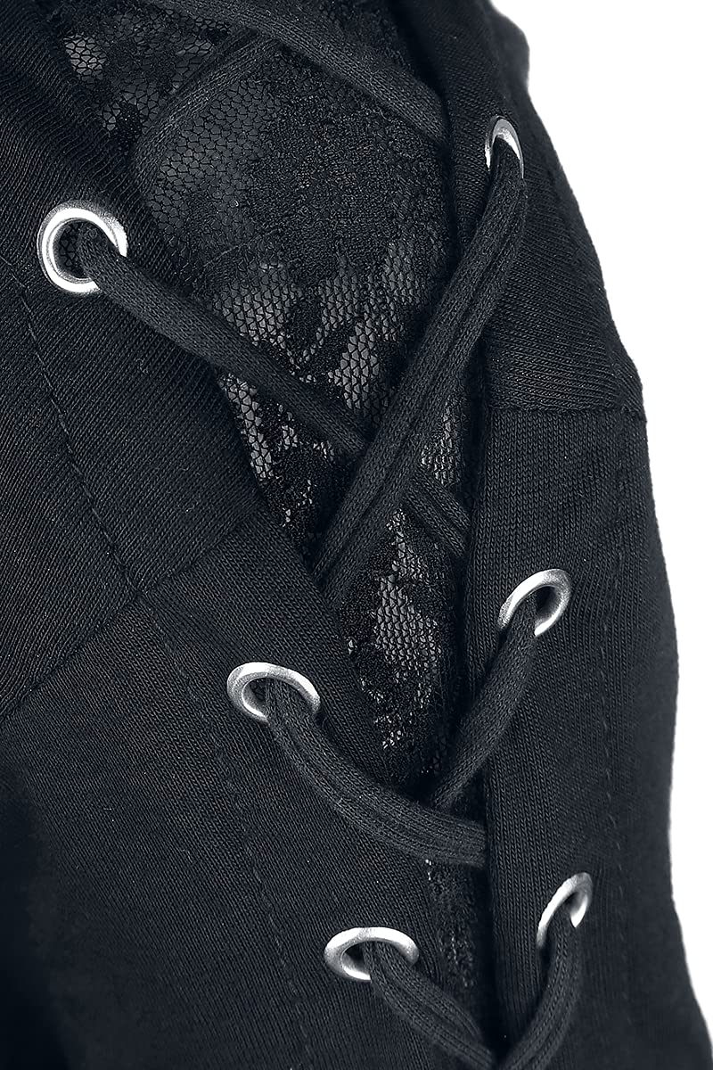 Gothicana by EMP Camicia Nera Maniche Rimovibili L Gotica