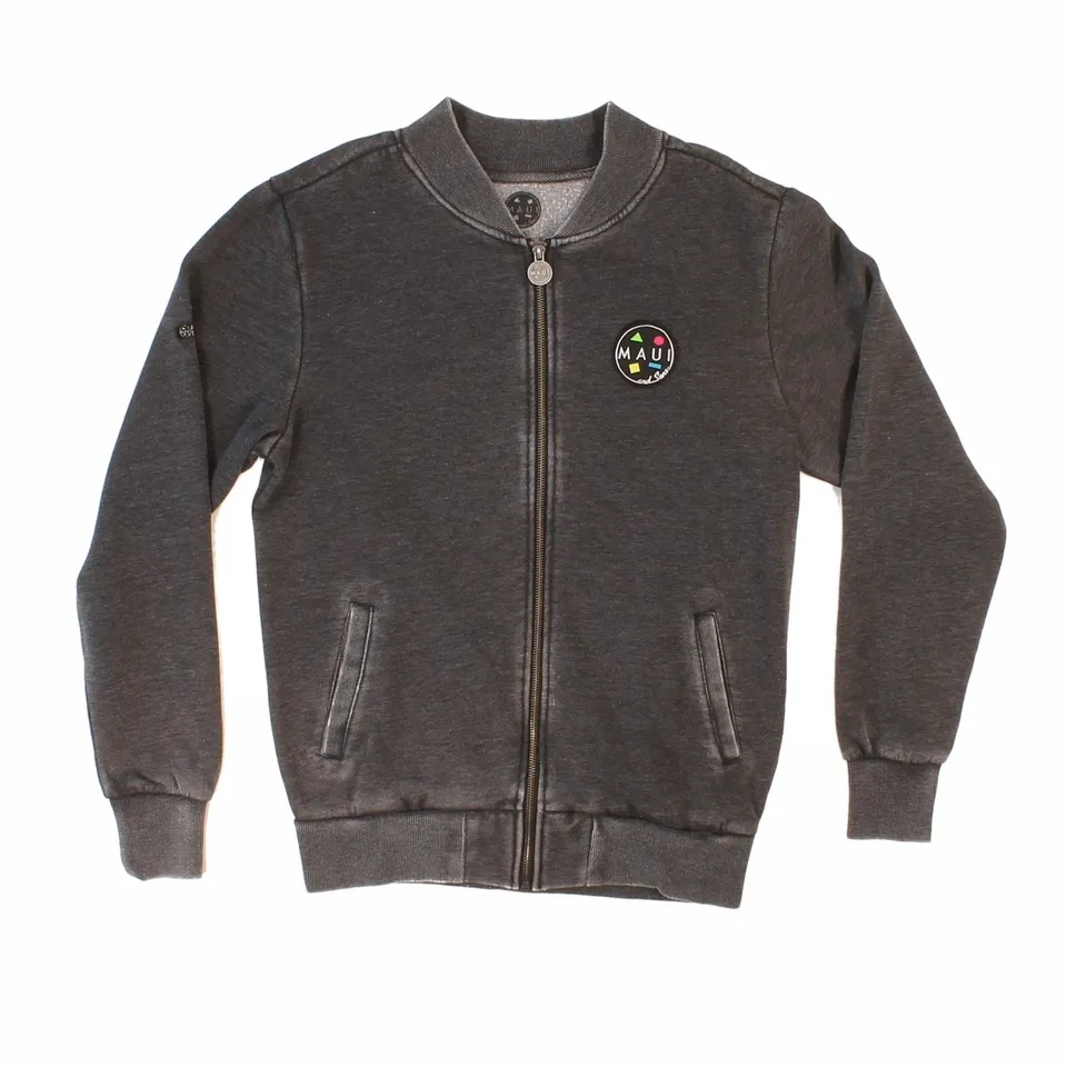 Maui and Sons Cookie felpa zip grigio uomo