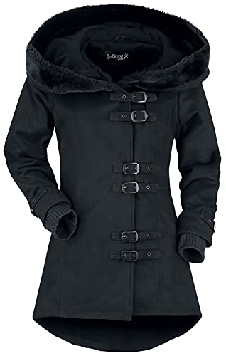 Gothicana by EMP giacca invernale nera con lacci