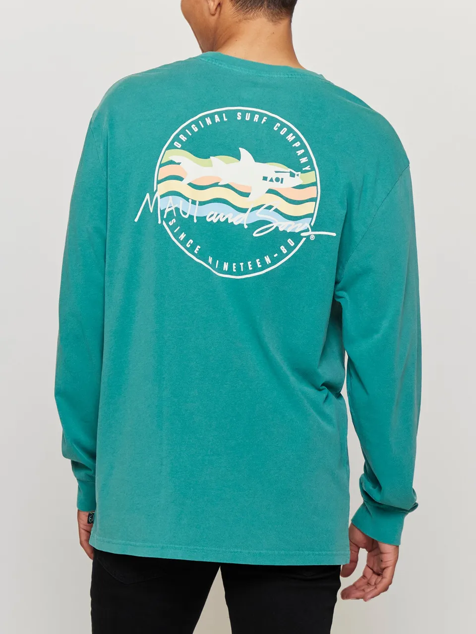 Maui and Sons Cali Dayz maglia maniche lunghe verde cotone