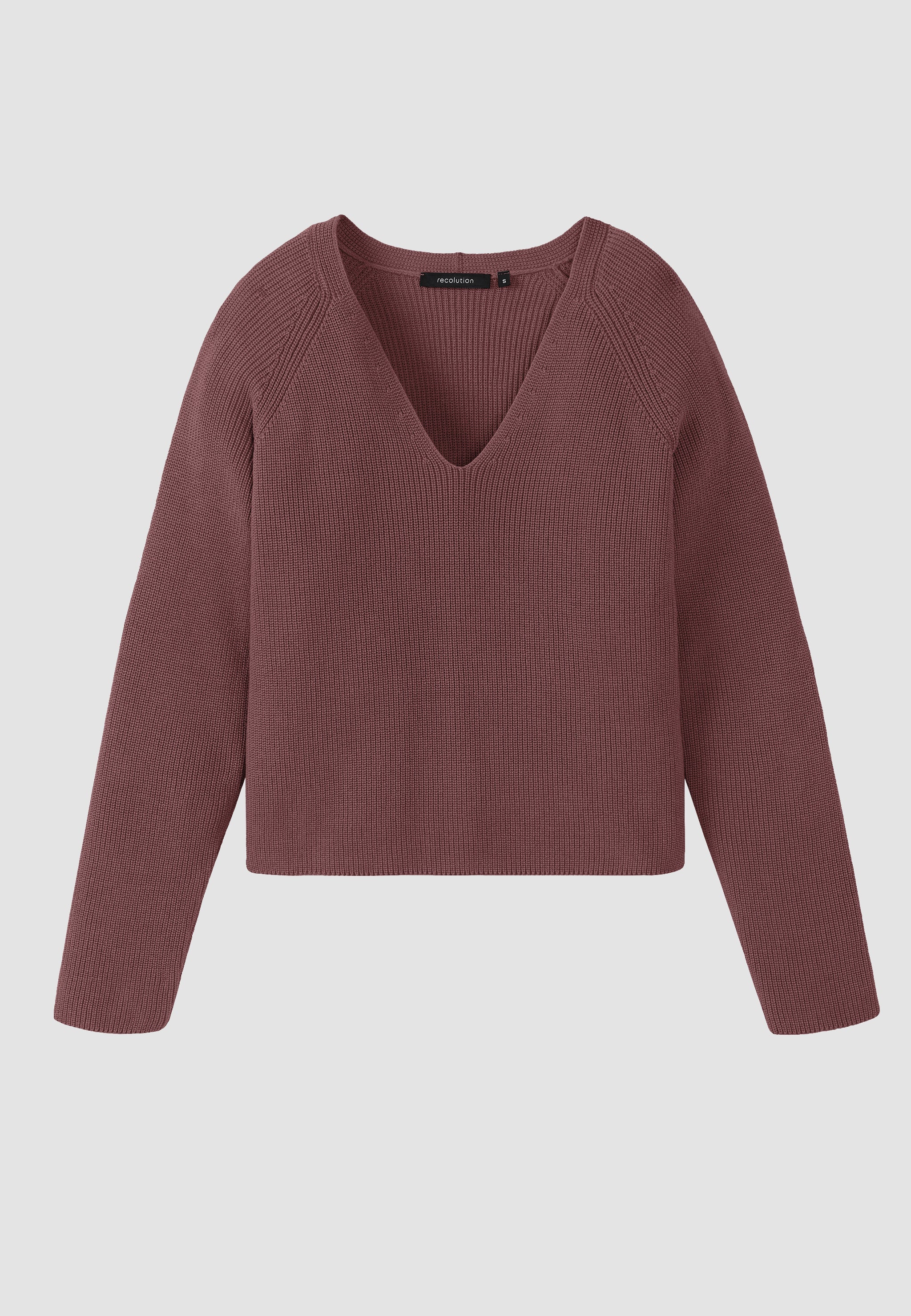 Recolution Arugula maglione donna wild berry cotone bio