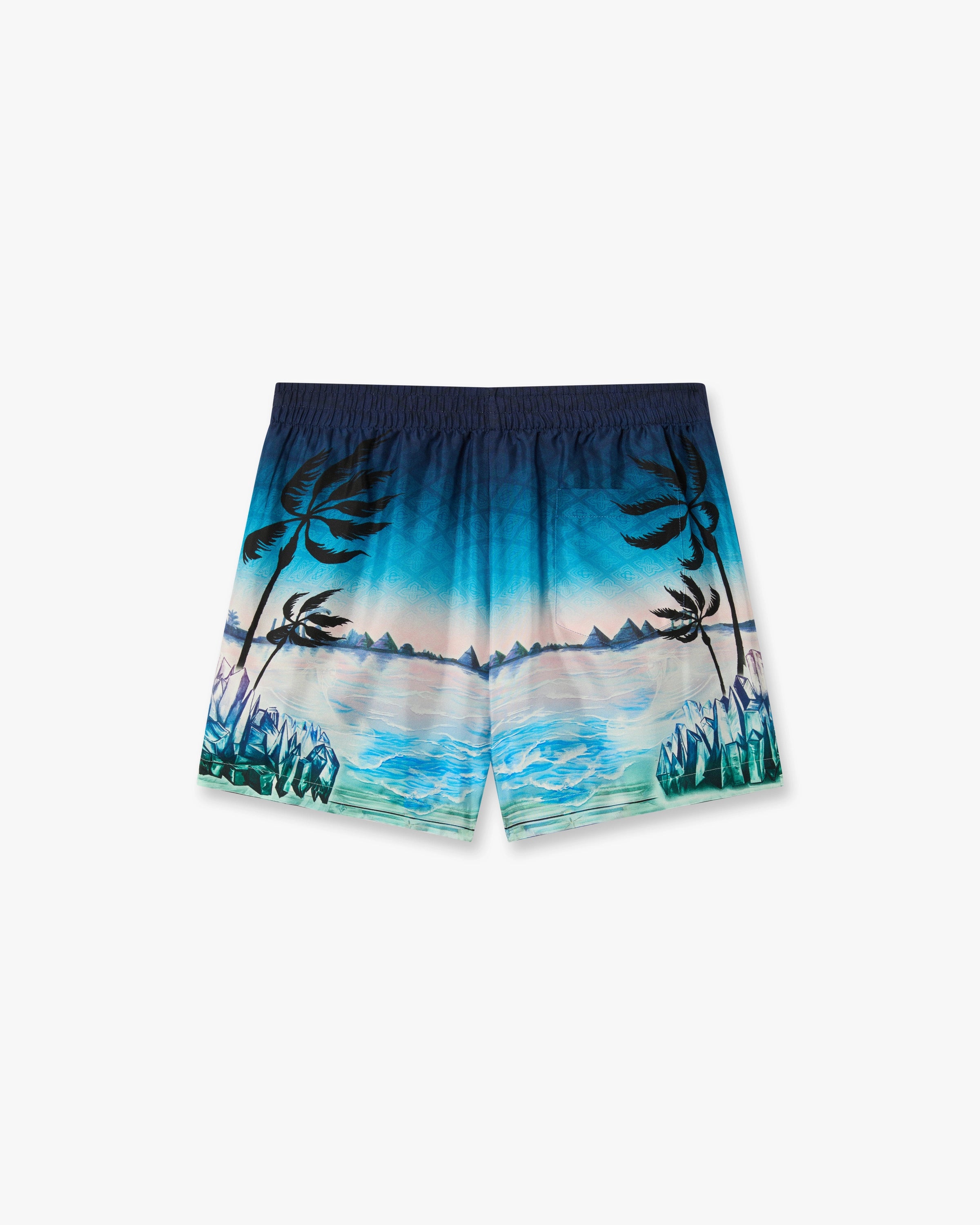 Casablanca Crystal Alchemy shorts seta stampa multicolore