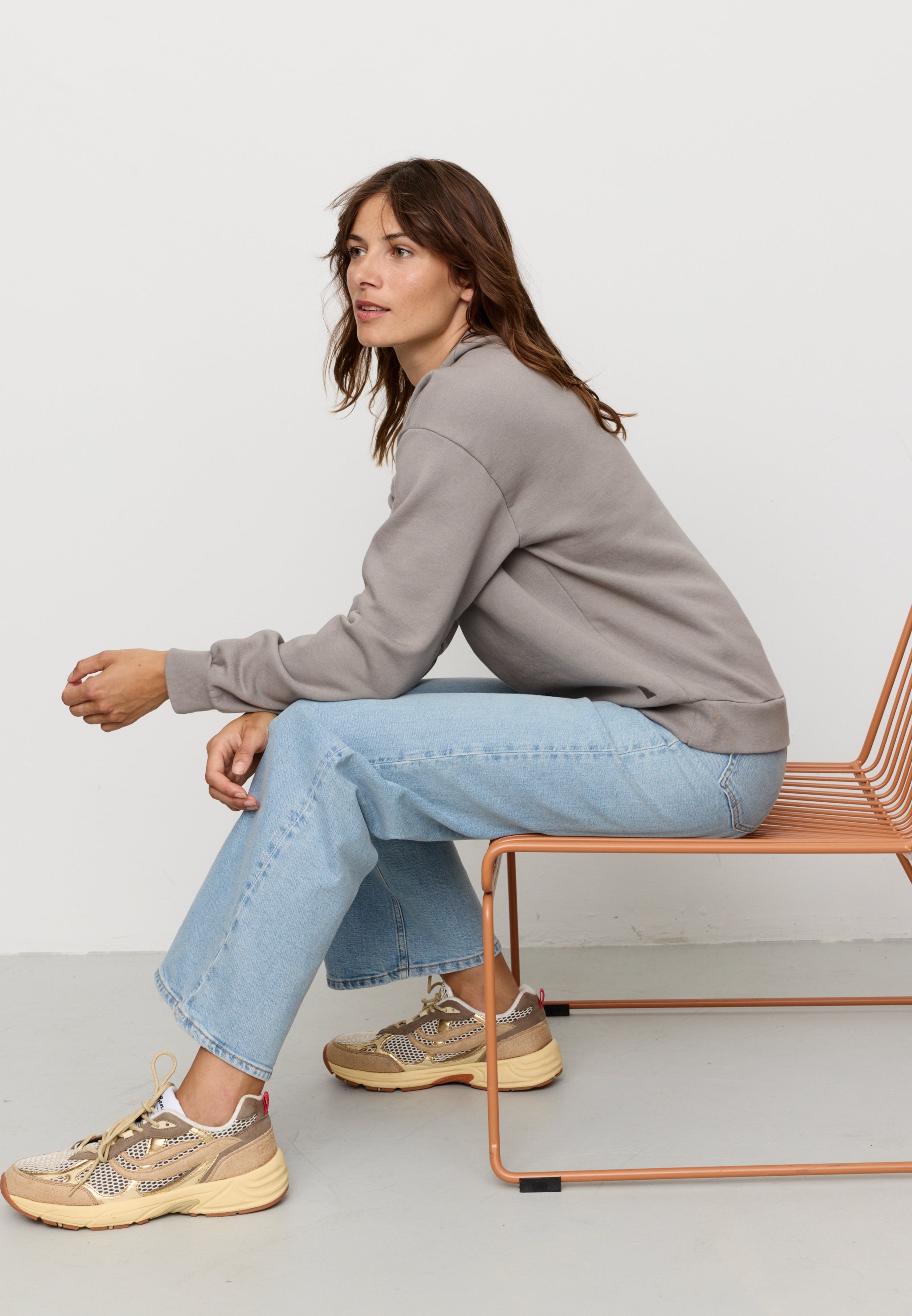 Recolution Nerine felpa greige cotone bio