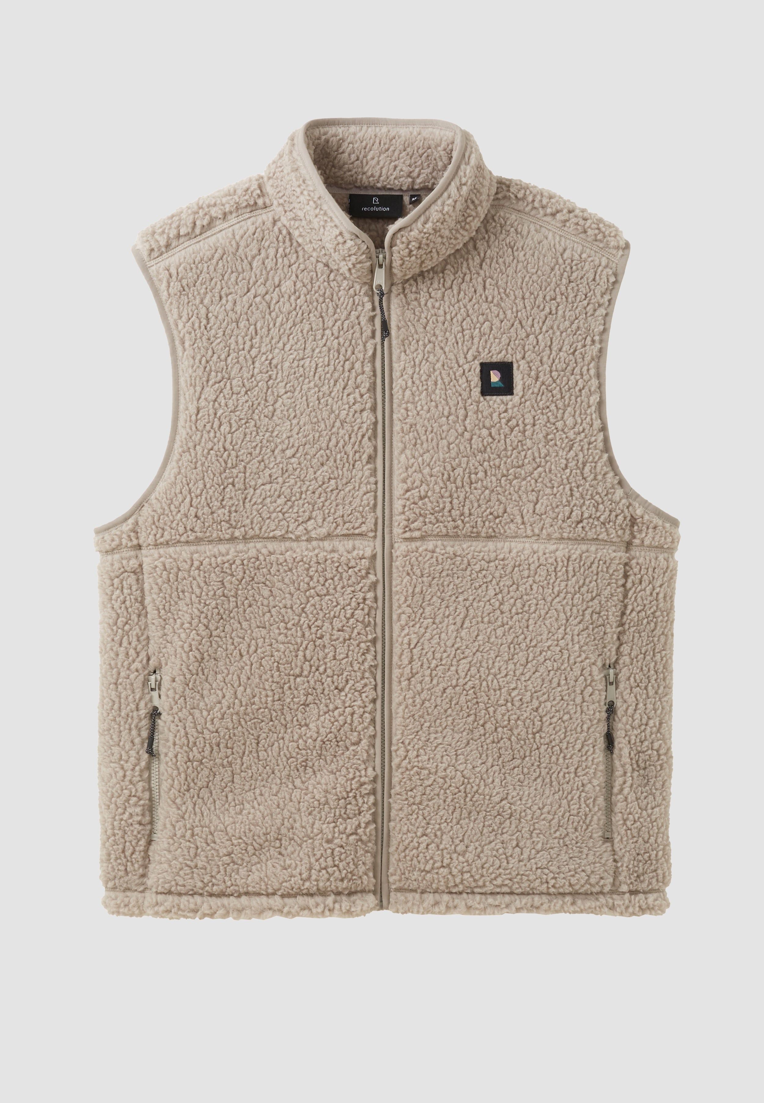 Recolution Teasel gilet marrone pile riciclato