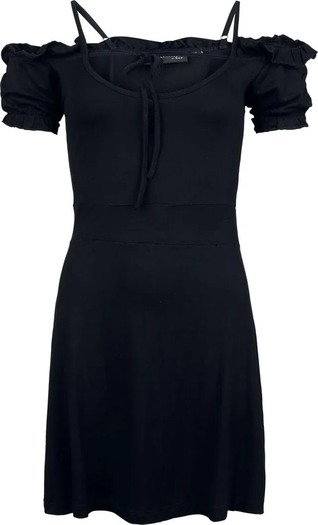 Gothicana by EMP abito corto donna nero pizzo