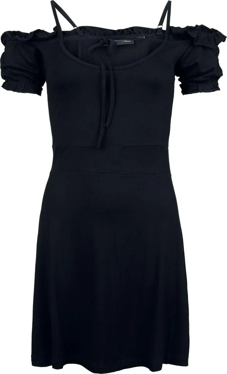 Gothicana by EMP abito corto donna nero pizzo