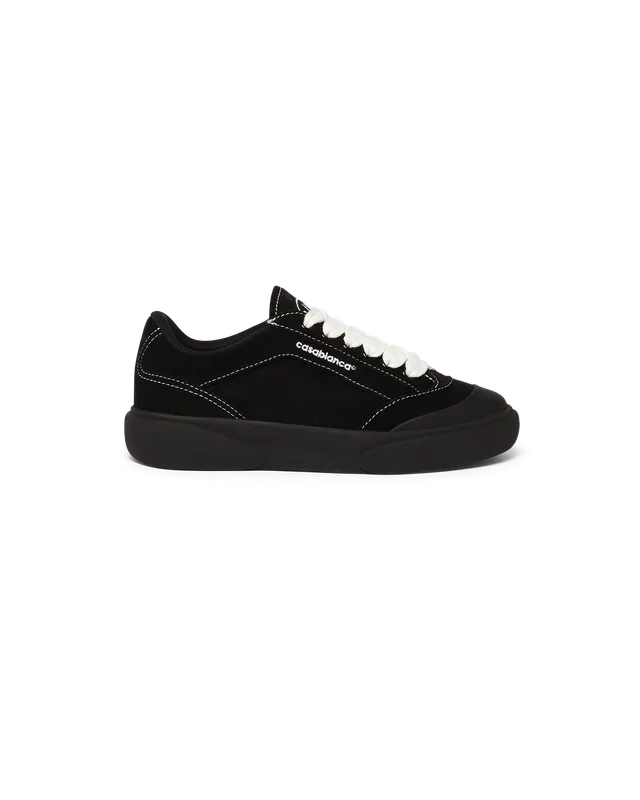 Casablanca Del Mar sneakers donna nere pelle tessuto