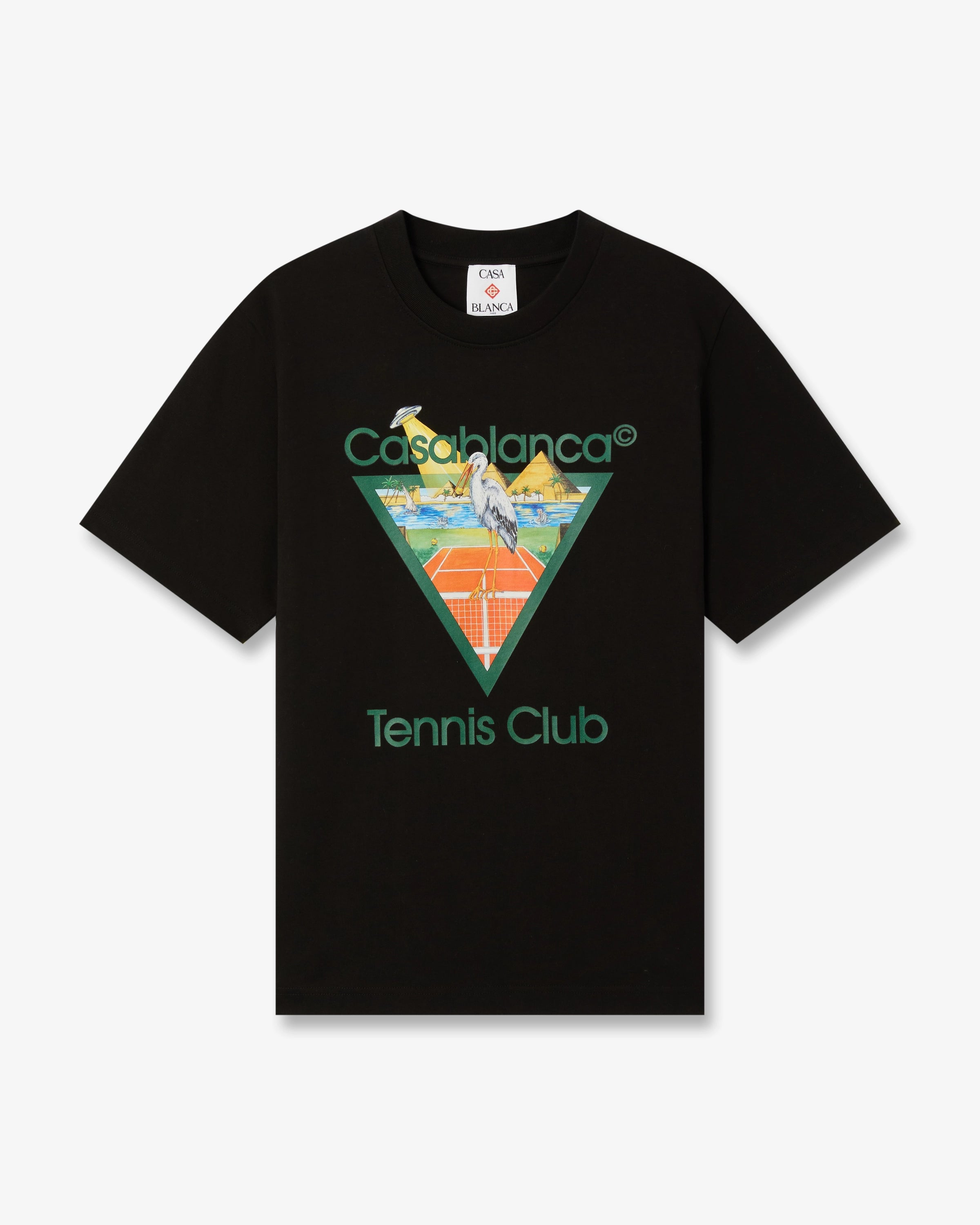 Casablanca Tennis Club Pyramid t-shirt nera