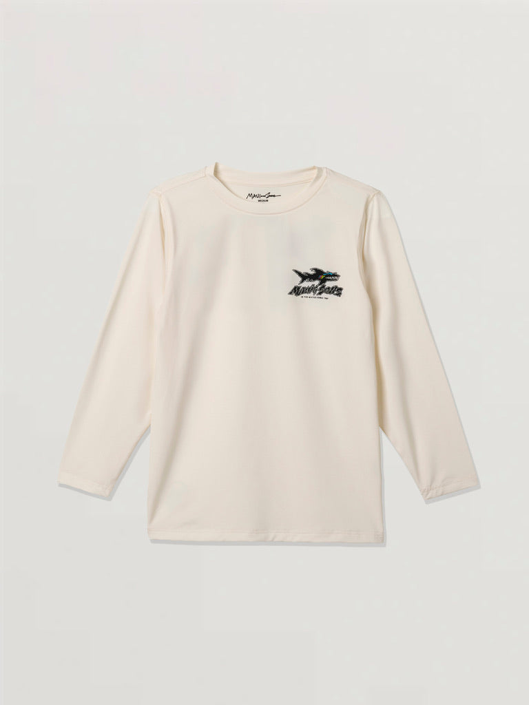 Maui and Sons Shark Shack maglia sole bimbo crema UPF 50+