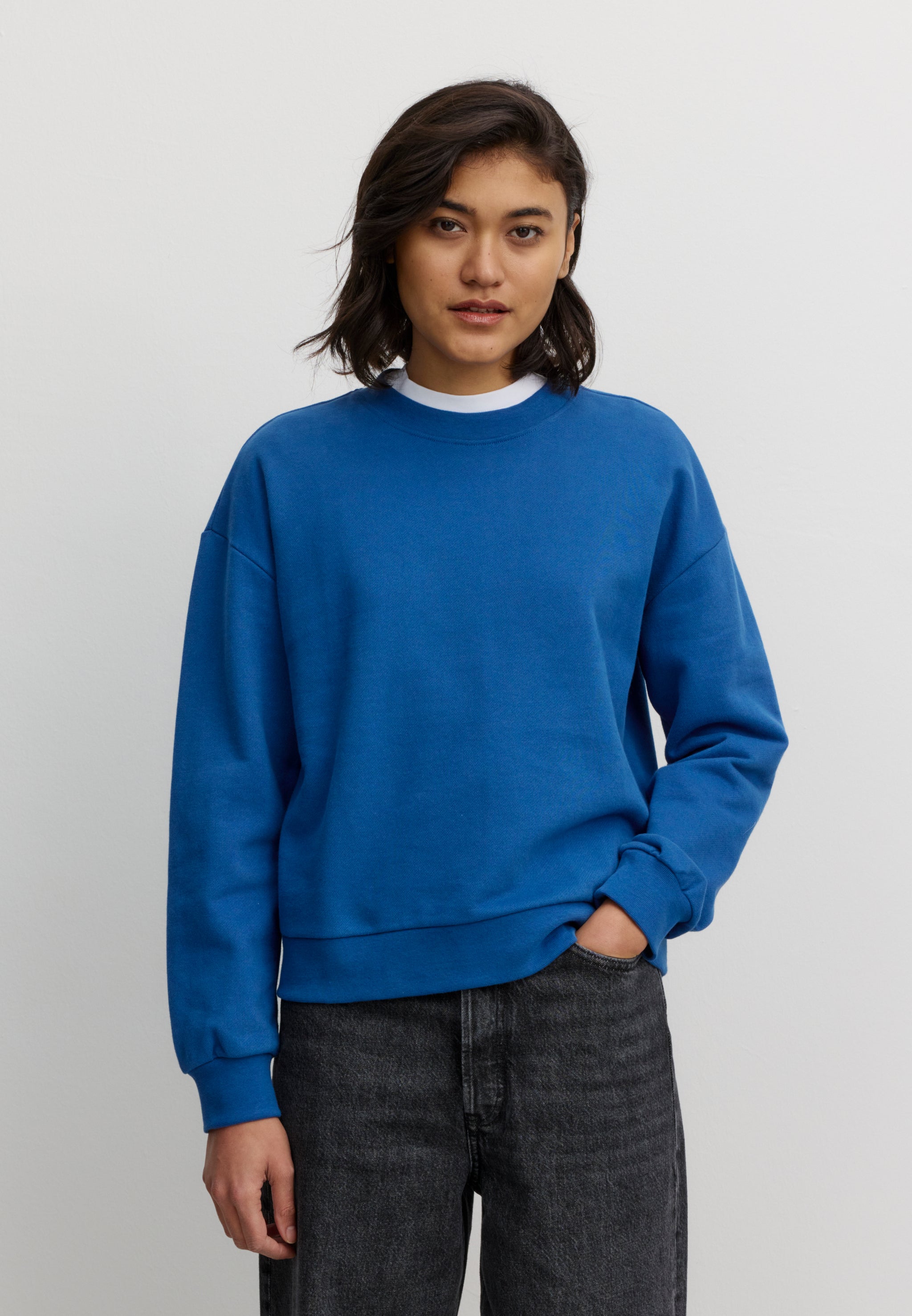 Recolution NERINE felpa lapis blue cotone bio loose fit