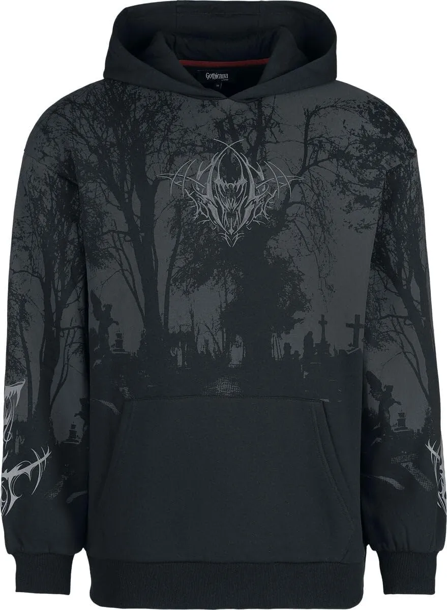 Gothicana by EMP Eternal Allure Felpa Uomo Nero L Cappuccio