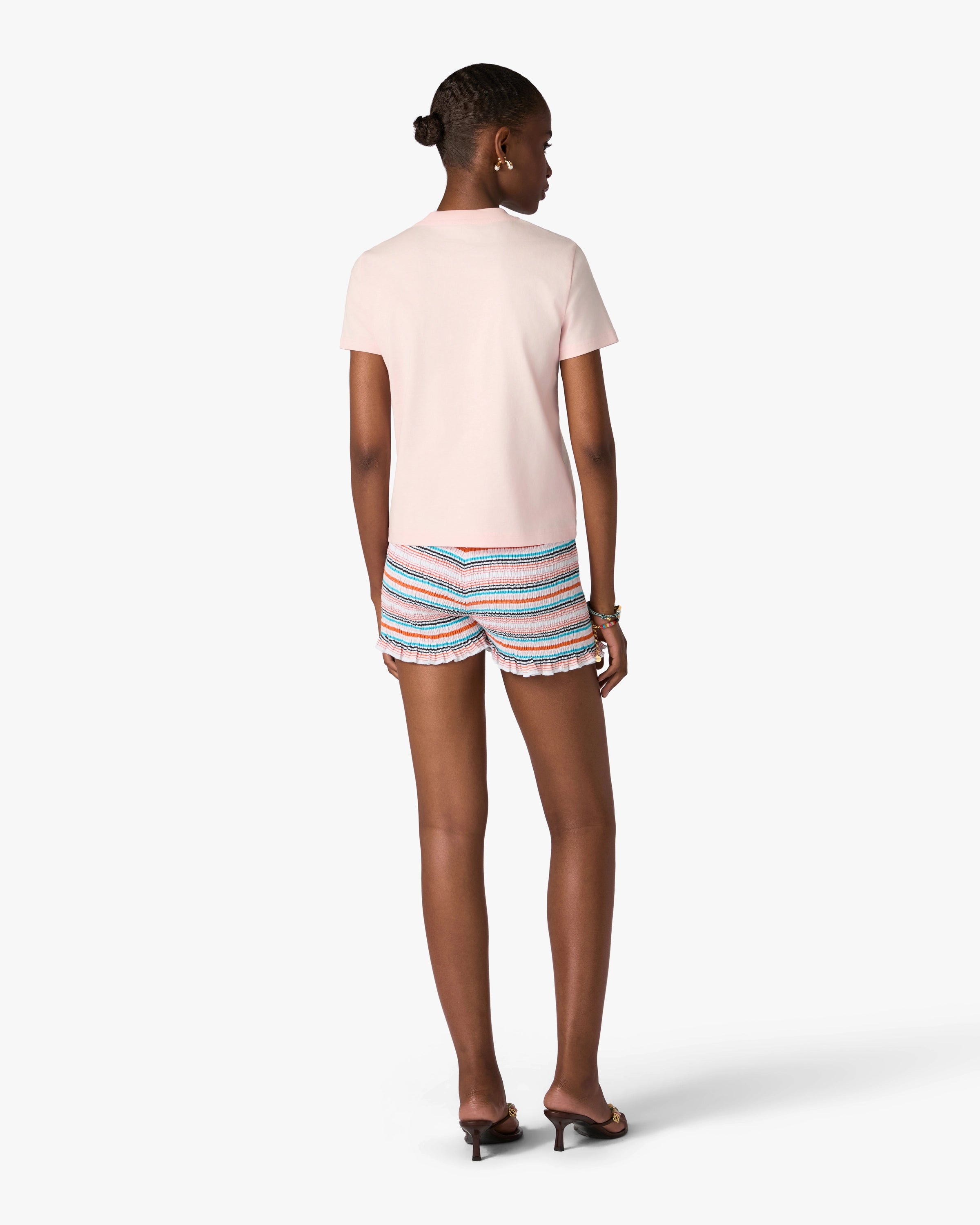 Casablanca Tennis Club t-shirt rosa cotone