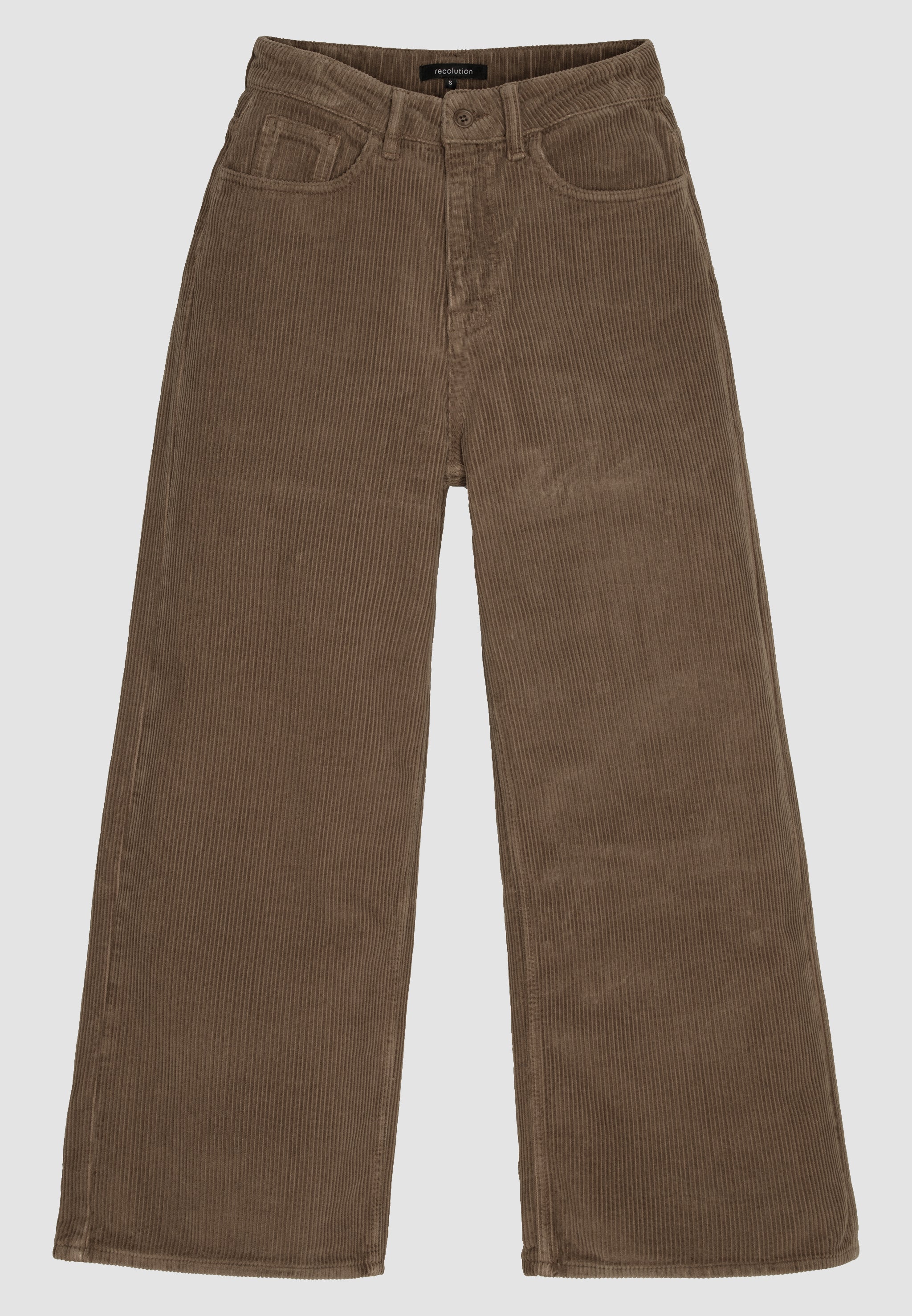 Recolution Erica Corduroy pantaloni donna marrone velluto
