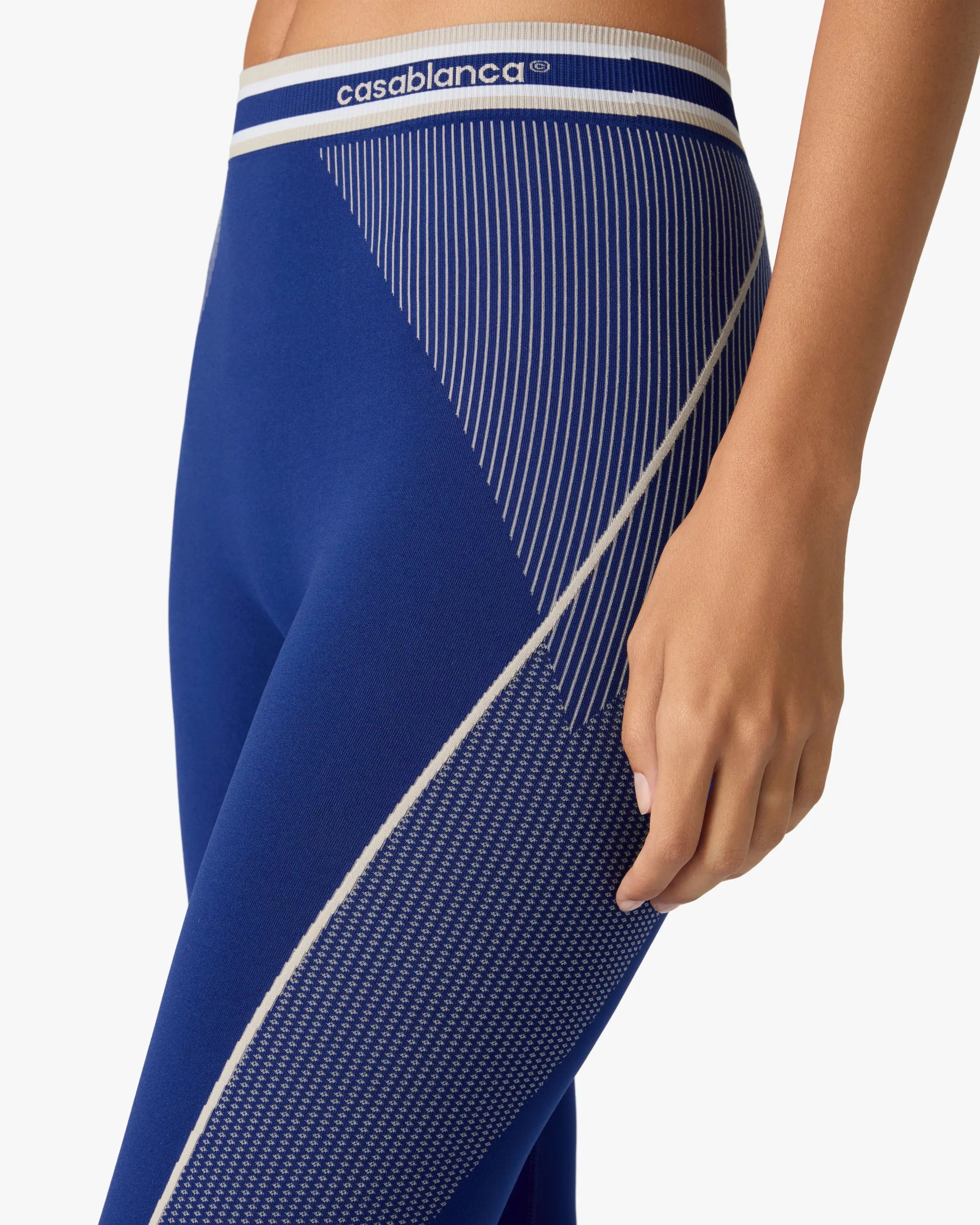 Casablanca Seamless leggings blu elasticizzati