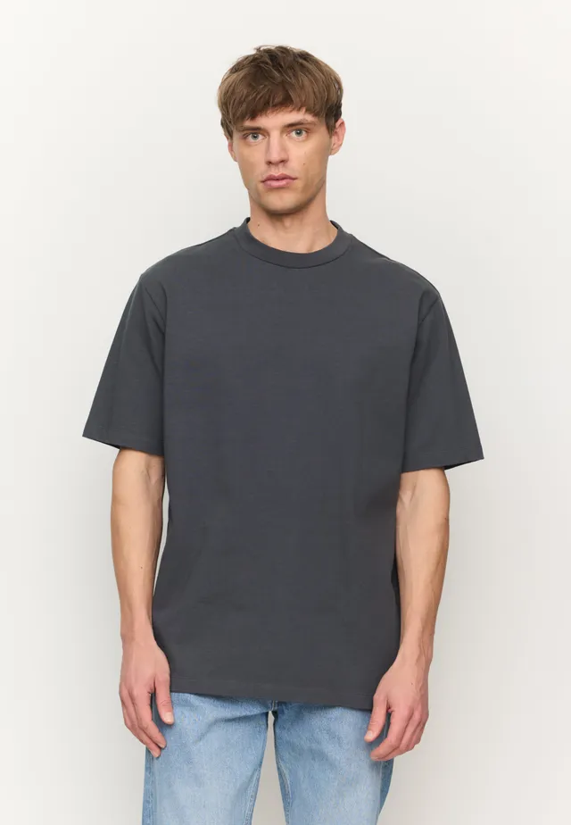 Recolution Elder t-shirt uomo grigia dark grey cotone pesante