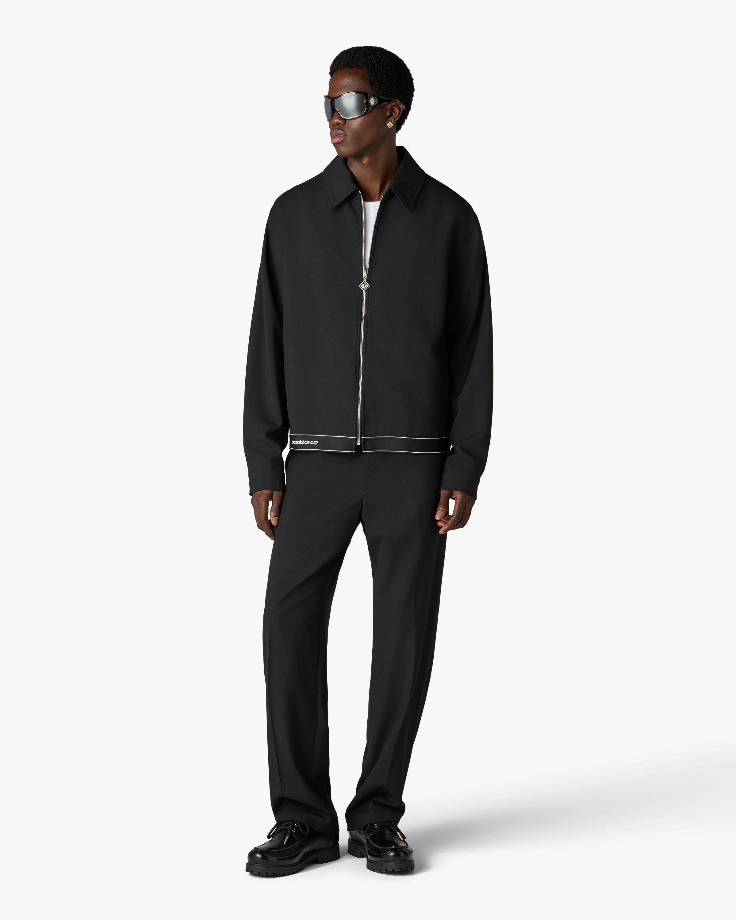 Casablanca Tailored Sports giacca nera lana