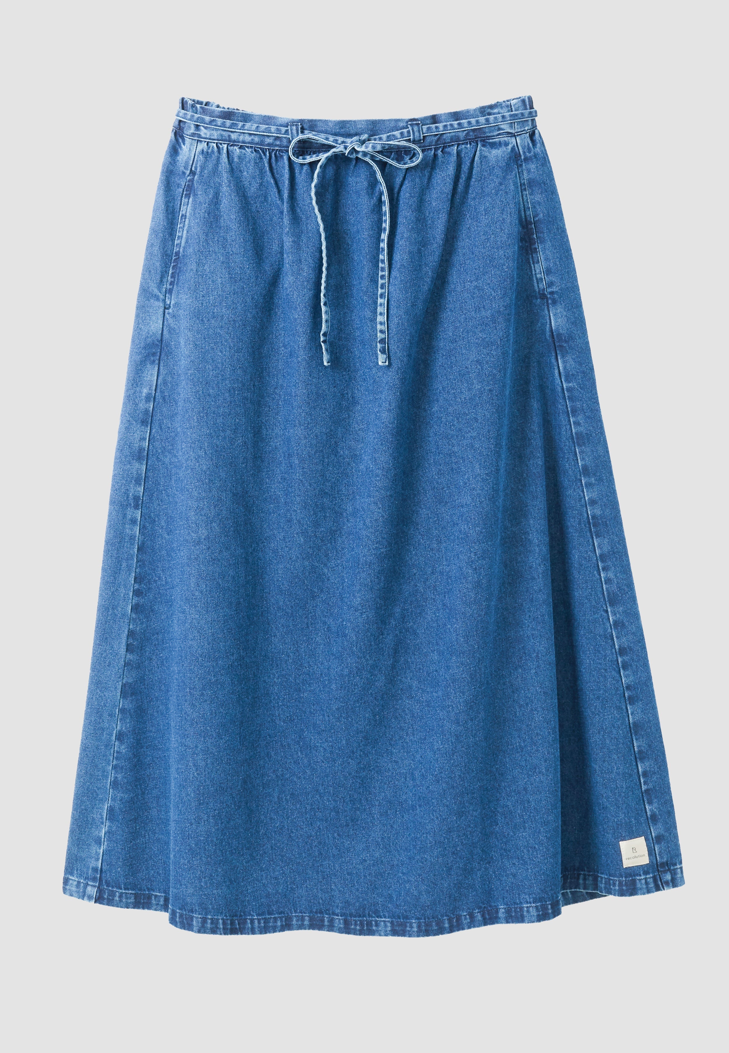 Recolution Resellia gonna denim blu midi donna