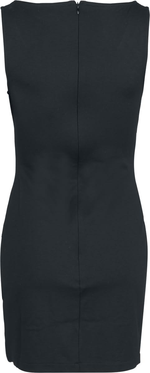 Gothicana by EMP abito corto nero M jersey lacci