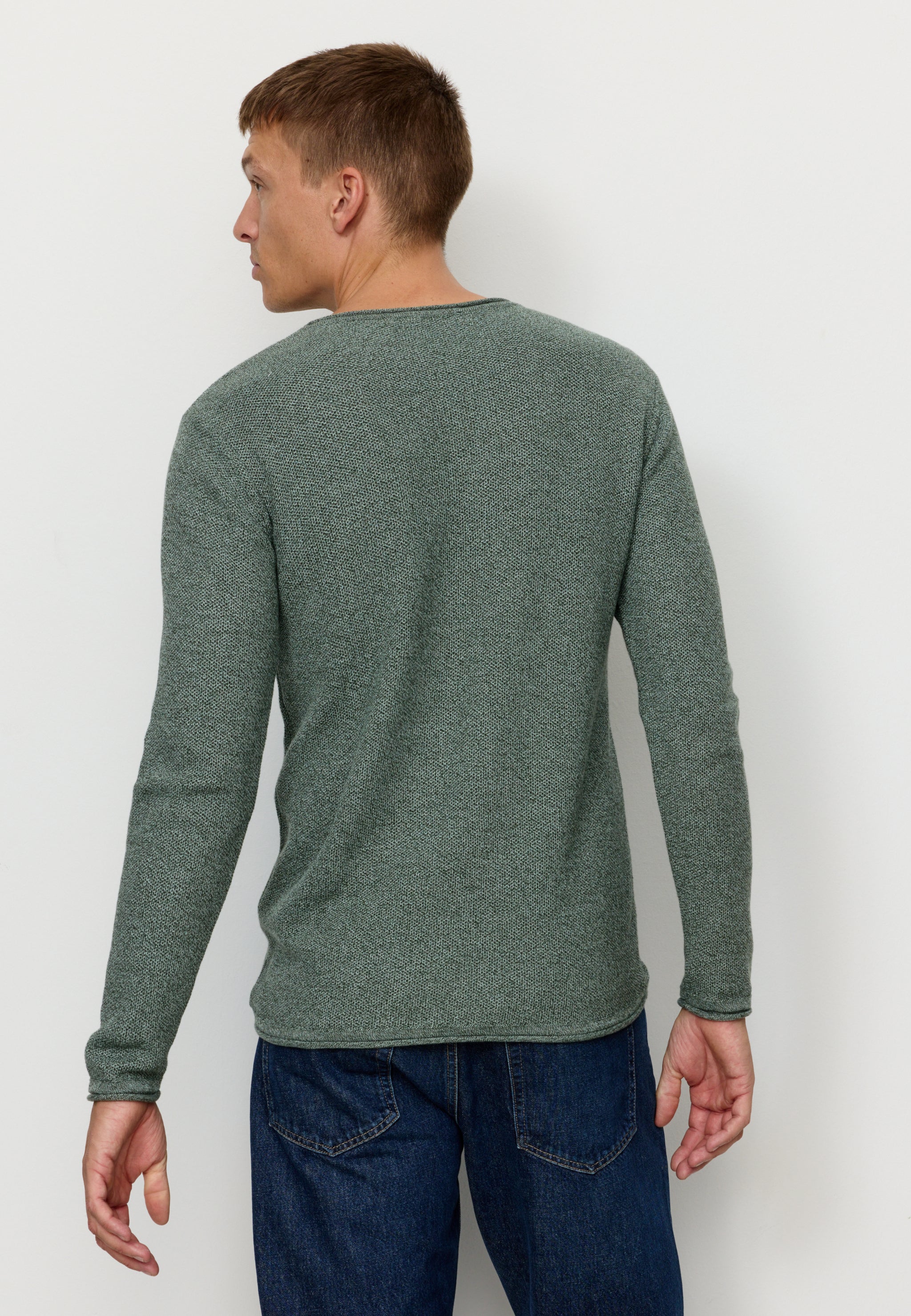 Recolution Eukalyptus maglione uomo green effetto melange