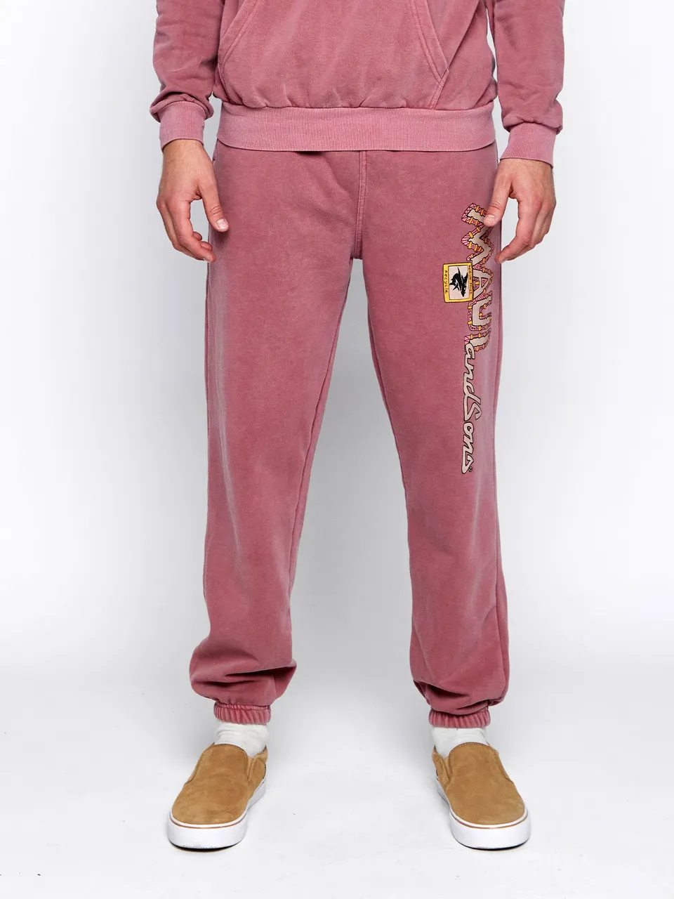 Maui and Sons Earth pantaloni tuta felpa cotone