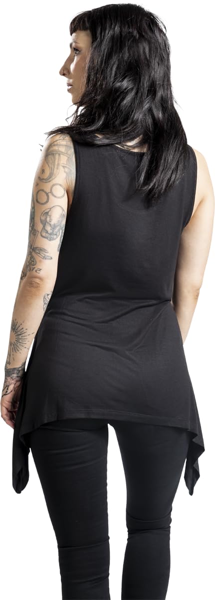 Gothicana by EMP top nero taglia S con stampa