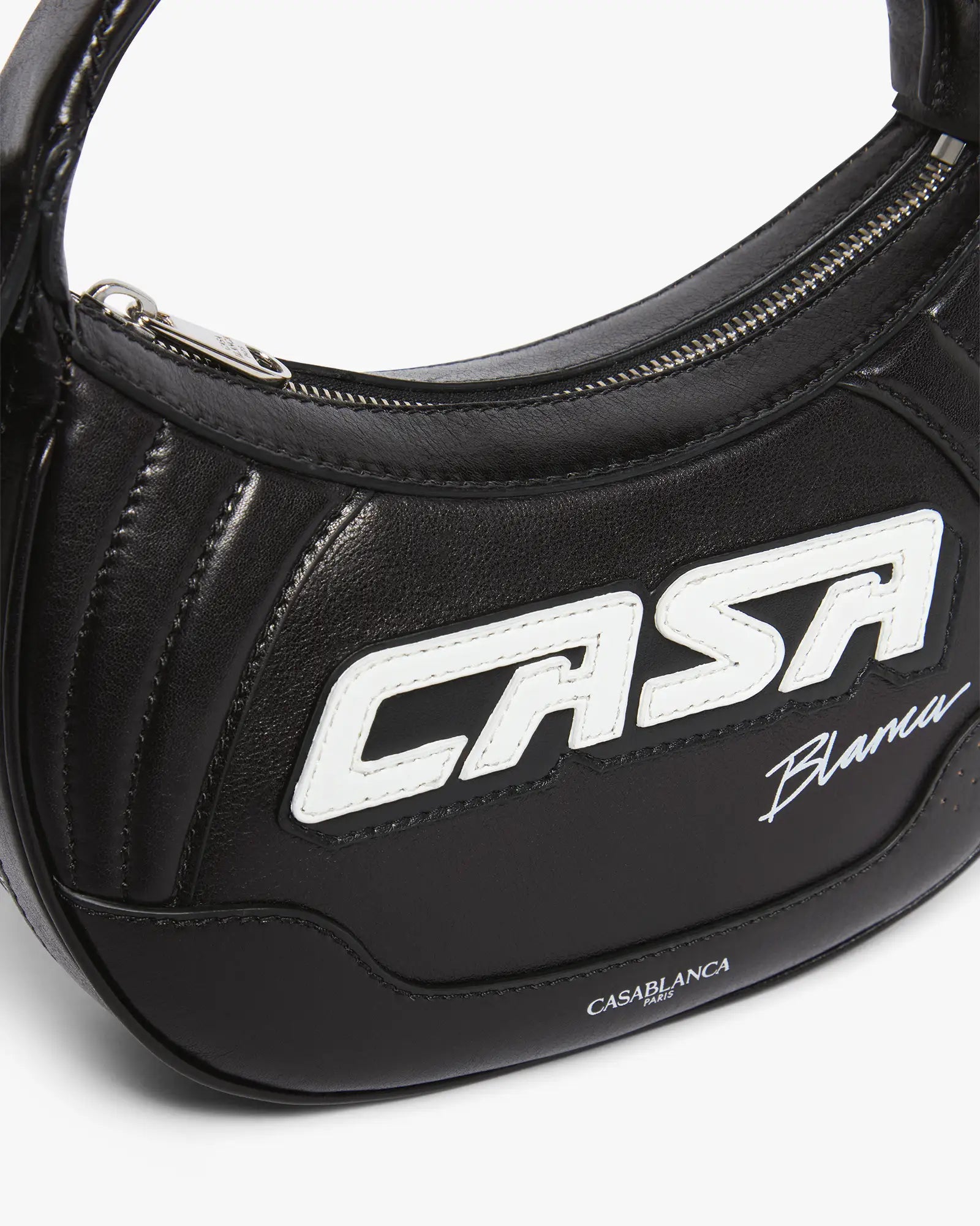 Casablanca Biker borsa pelle nera tracolla unisex