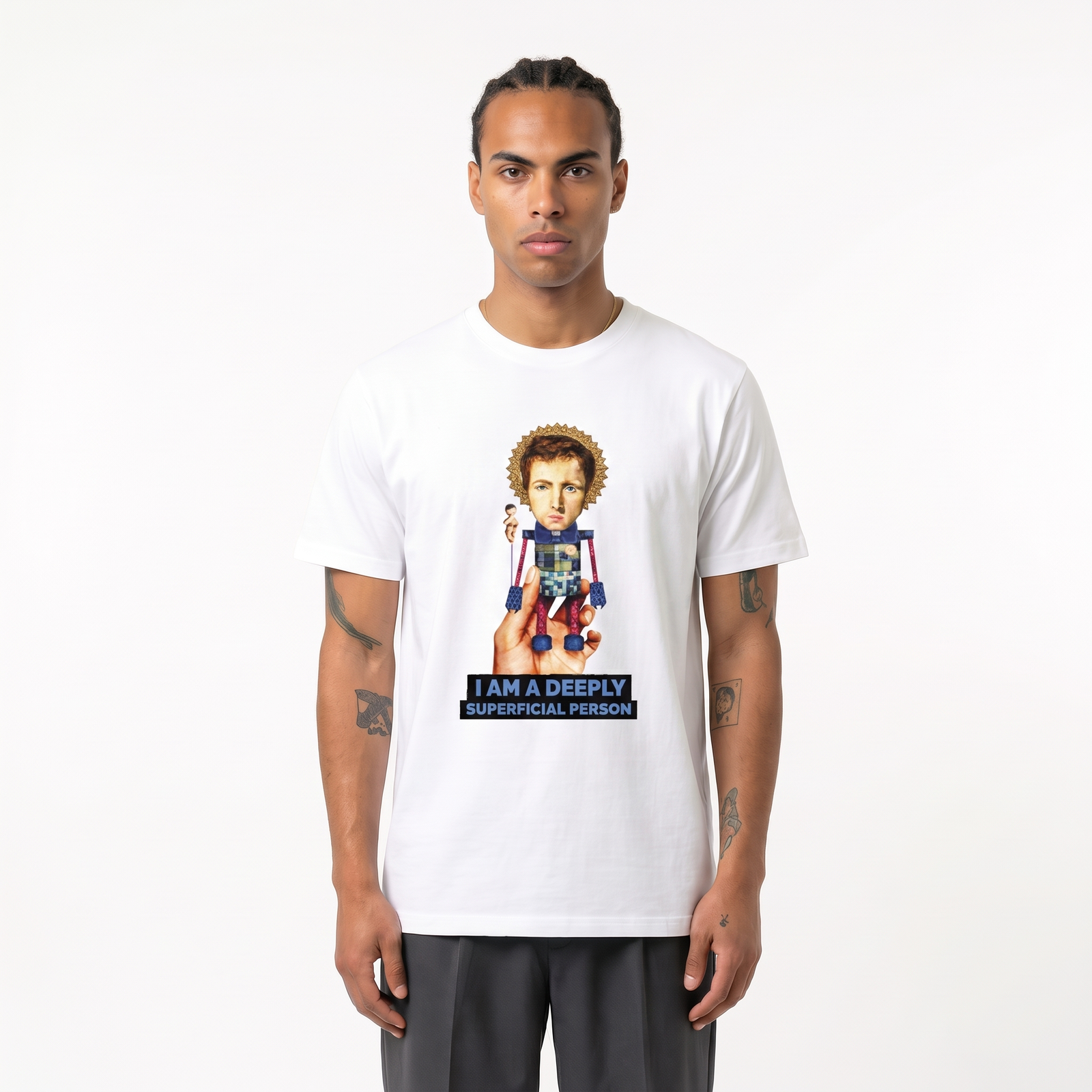 Seetees Saint T-shirt stampa robot