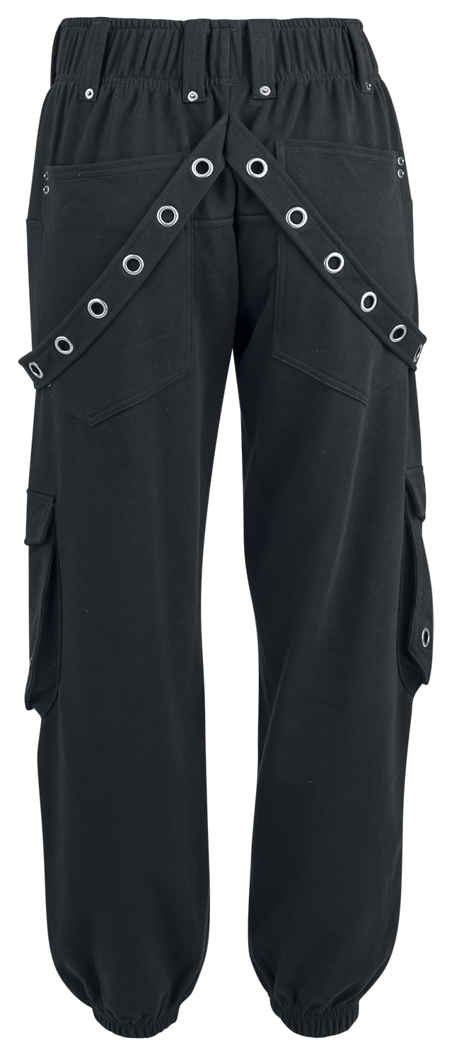 Gothicana by EMP pantaloni donna neri zip taglia L