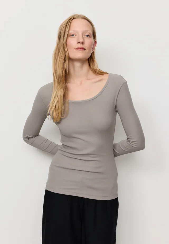 Recolution Senna maglia manica lunga greige cotone bio