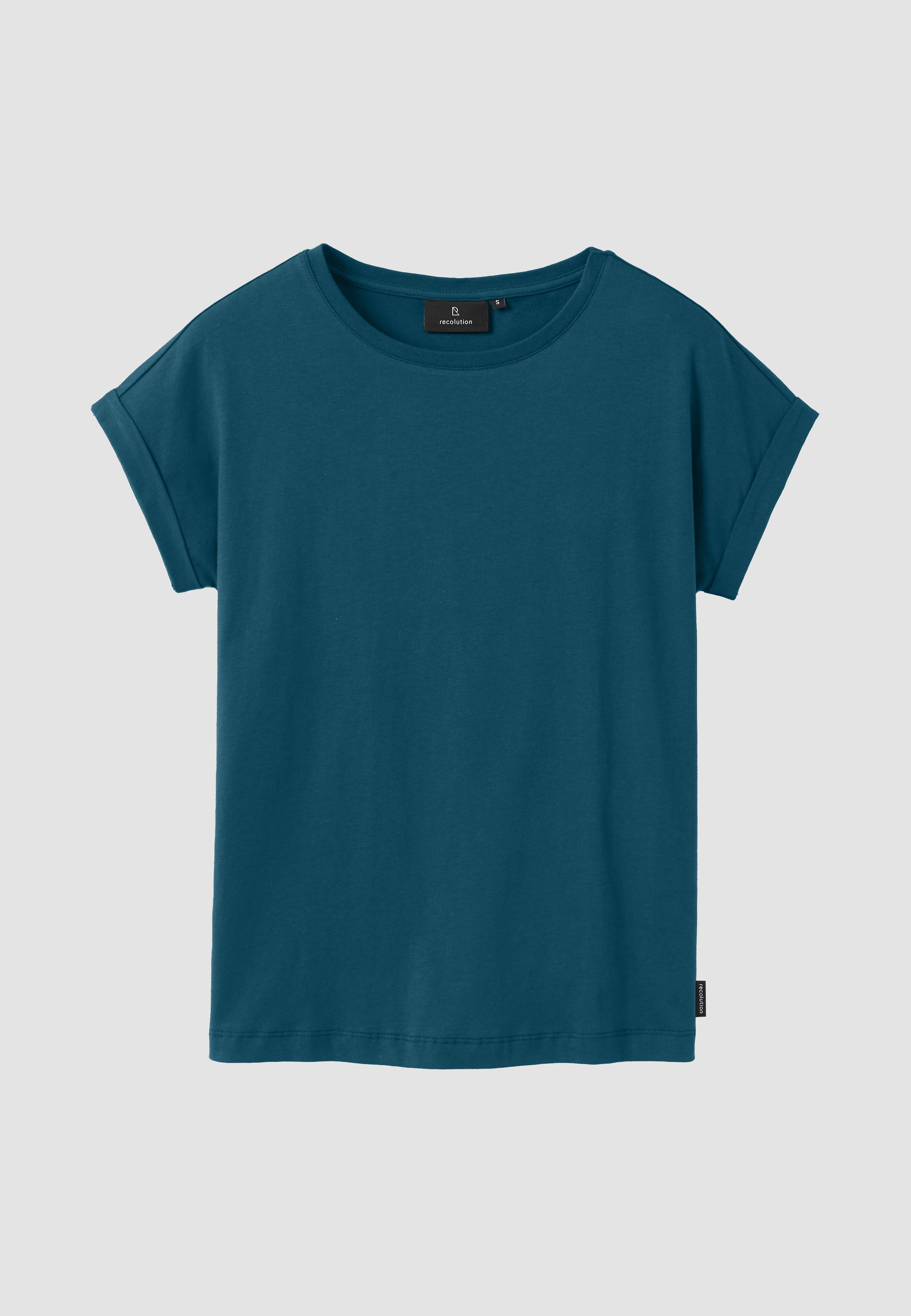 Recolution Cayenne t-shirt cotone bio verde teal