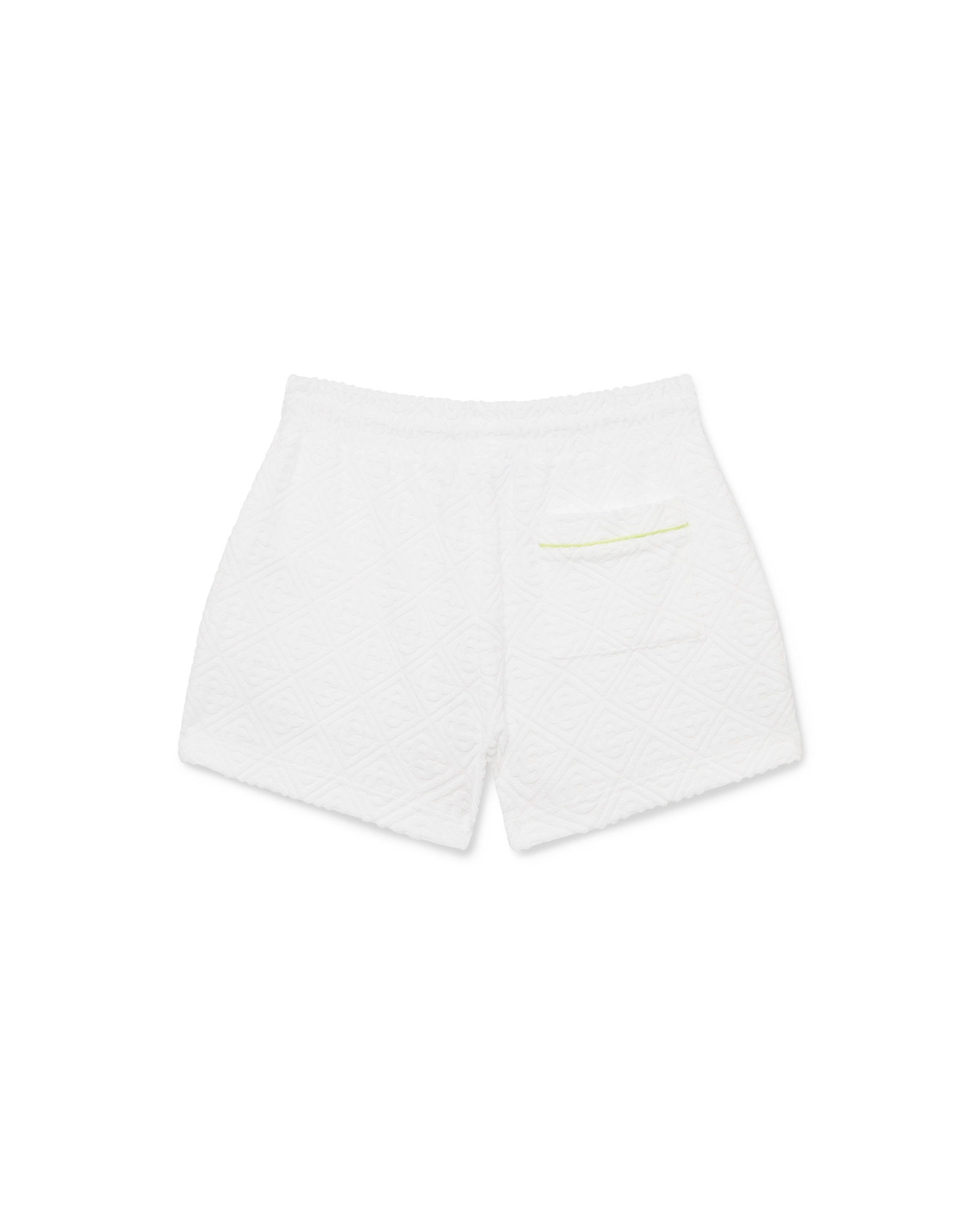 Casablanca Waves Monogram shorts spugna bianchi