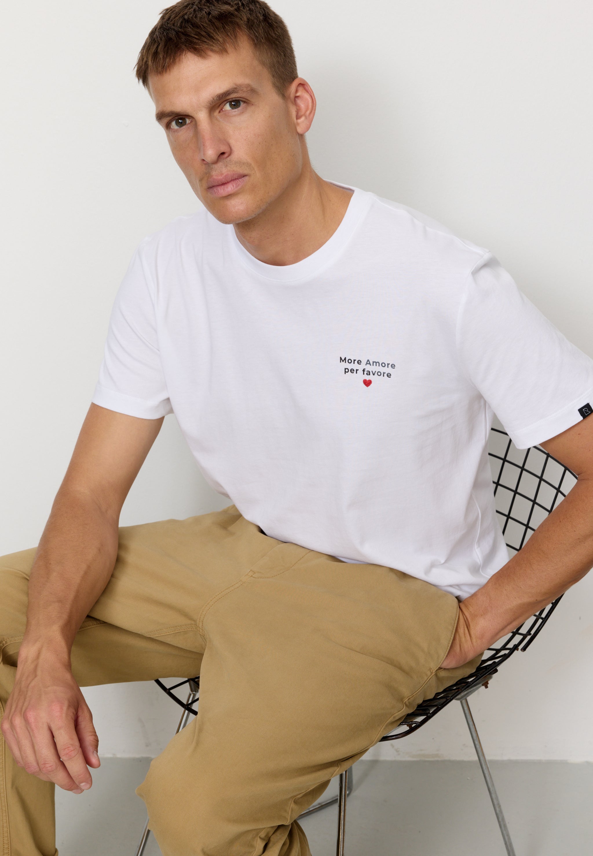 Recolution Agave More Amore t-shirt bianca uomo