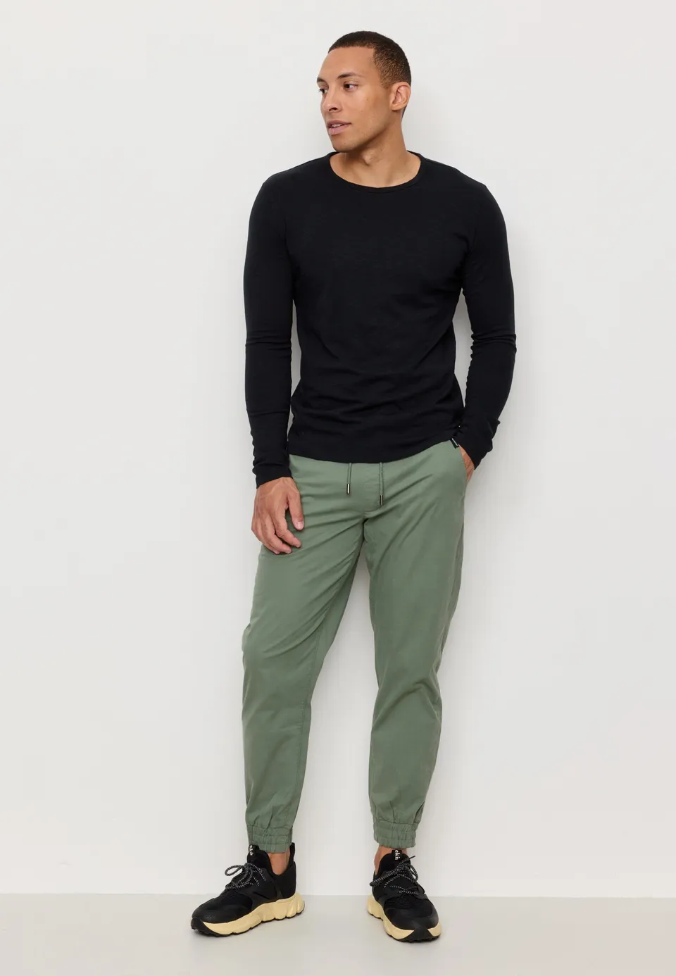 Recolution Musa pantaloni chino khaki cotone bio
