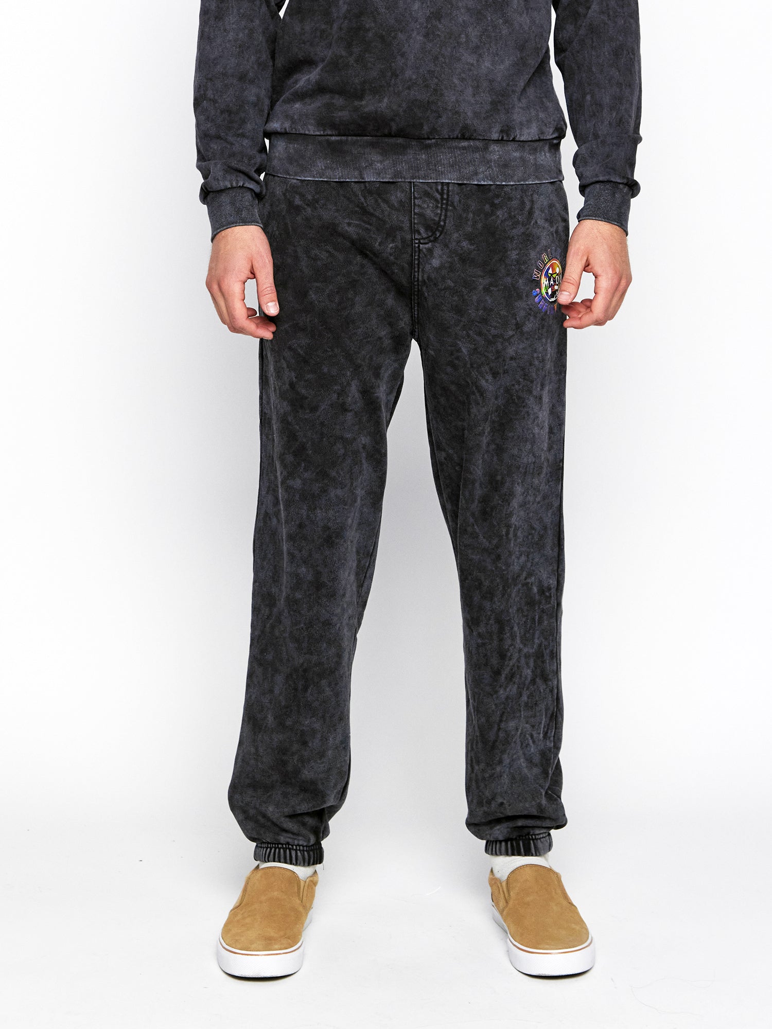 Maui and Sons Global Pantalone tuta felpato nero