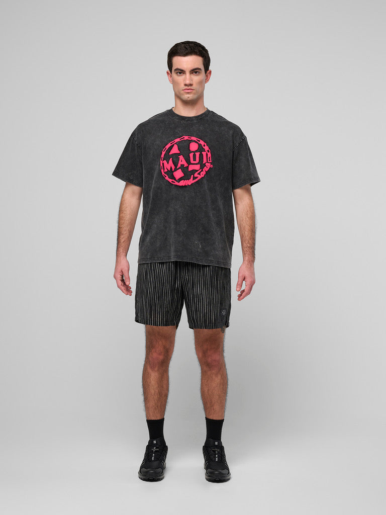 Maui and Sons Chain Cookie Mineral maglietta boxy rosa puff