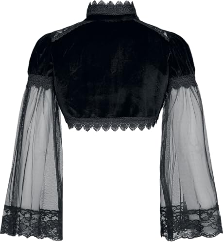 Gothicana by EMP bolero nero pizzo maniche sbuffo L