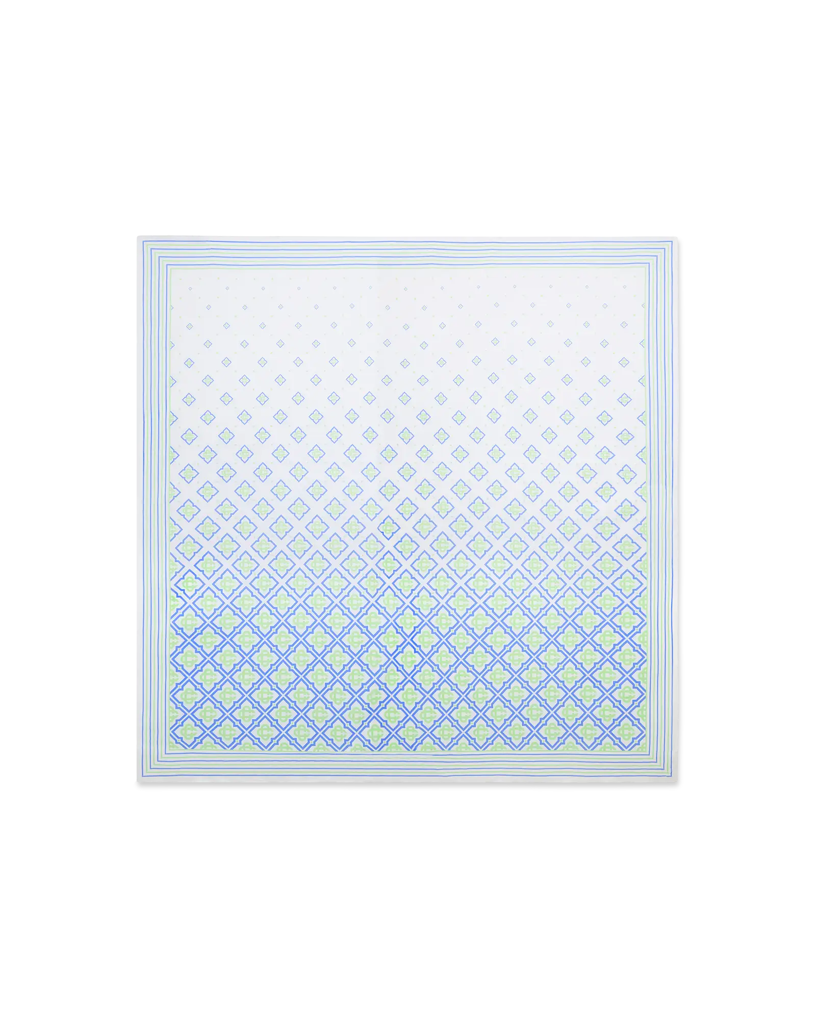Casablanca Degrade Monogram pareo bianco cotone 140x140